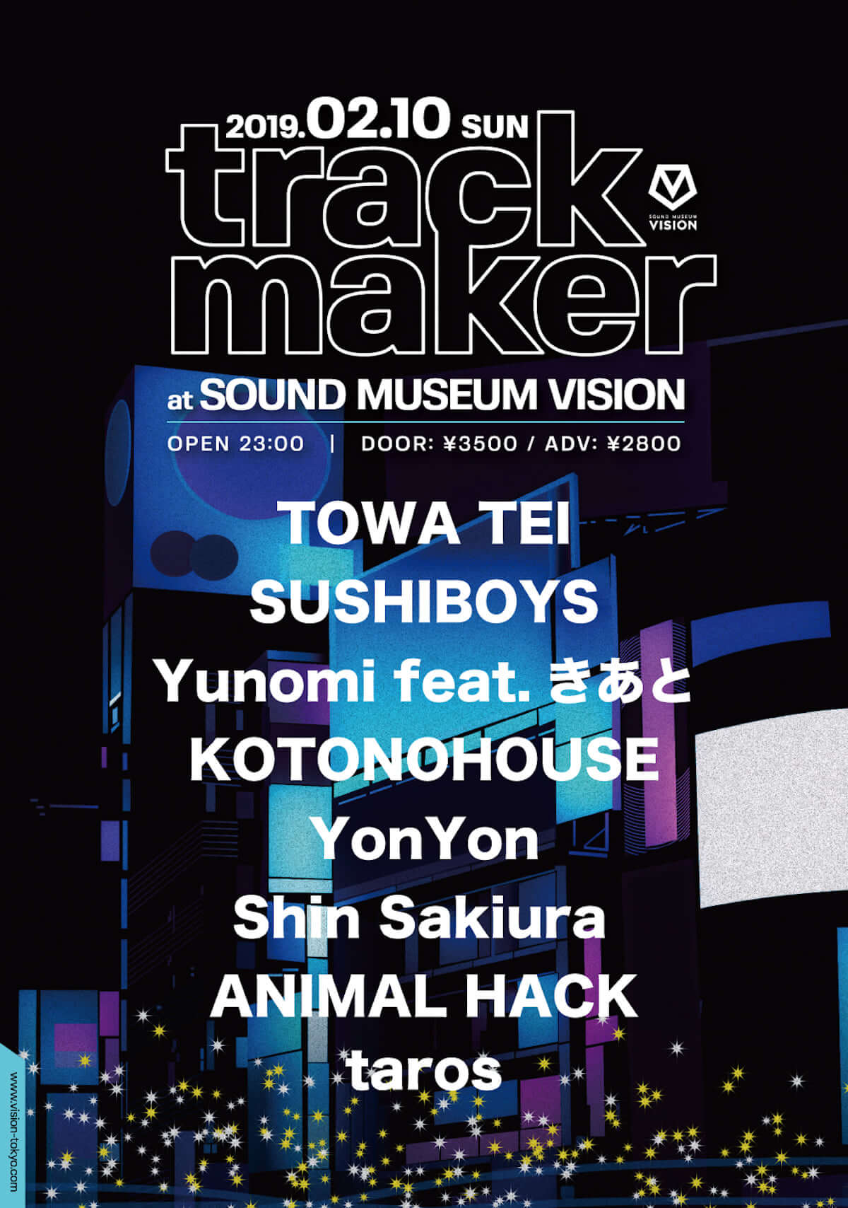 2019年初「trackmaker」にTOWA TEIやSUSHIBOYS、Yunomi feat. きあと、YonYon、Shin Sakiuraらが登場 music190206-trackmaker-3-1200x1708