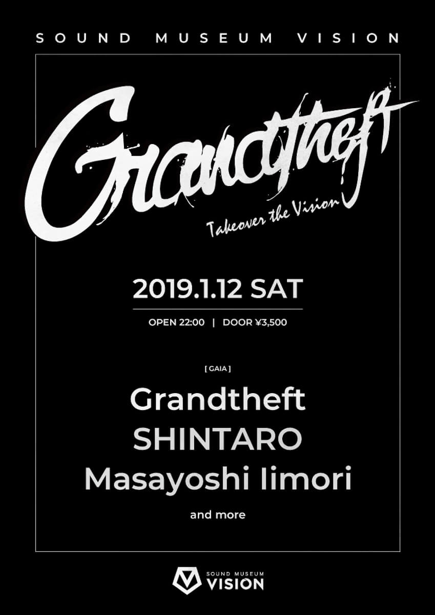 Grandtheftの来日公演が緊急決定！大人気DJが渋谷VISIONに登場。 music190109_Grandtheft-_01