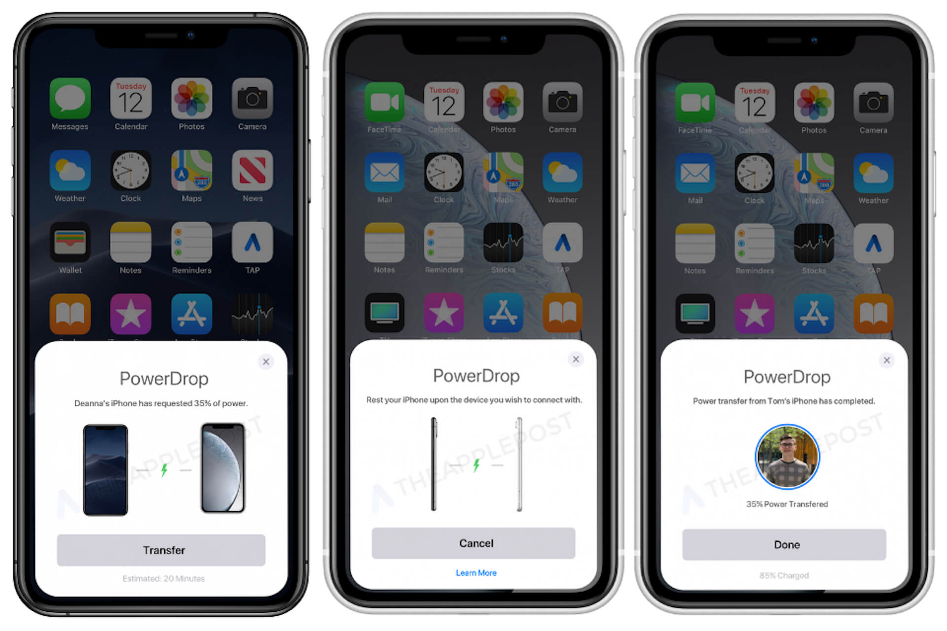 iPhone同士で充電できる！？新機能「PowerDrop」のコンセプト画像が公開 tech200127_apple_powerdrop_1