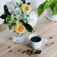 花とコーヒー　ギフト