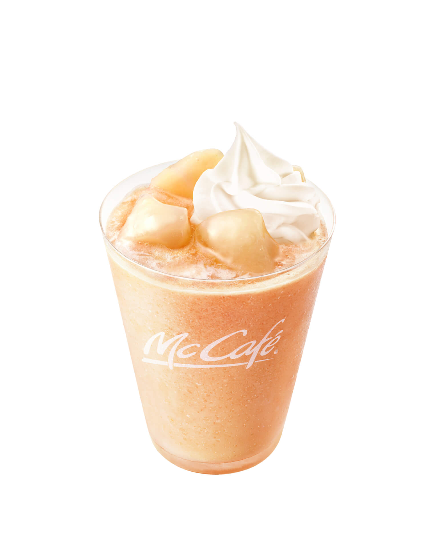 マクドナルドのMcCafé by Baristaに夏気分を先取りできる「桃のスムージー」が再登場！ gourmet200513_mcdonald_momo_1