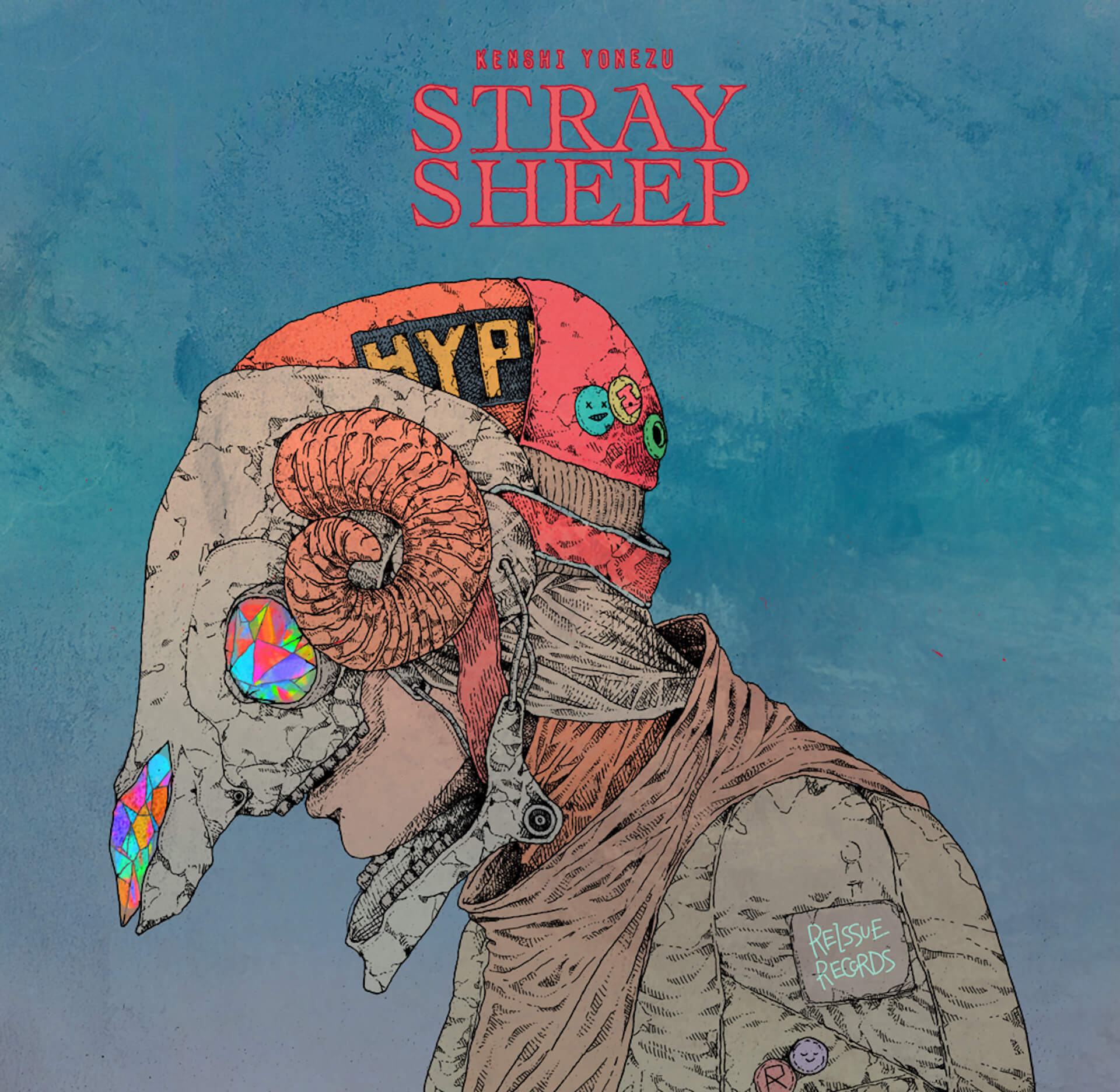 米津玄師、名曲ぞろいのニューアルバム『STRAY SHEEP』リリースを発表！“Lemon”“馬と鹿”“パプリカ”など全15曲＆ジャケットは