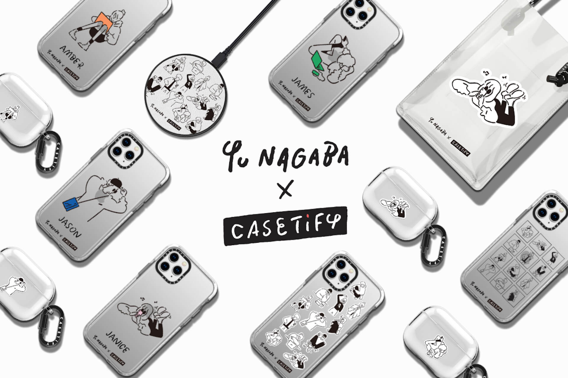 Casetifyから Yu Nagaba Casetifyコレクション が登場 描き下ろし手描きフォントのケースや限定アートピース販売も Qetic