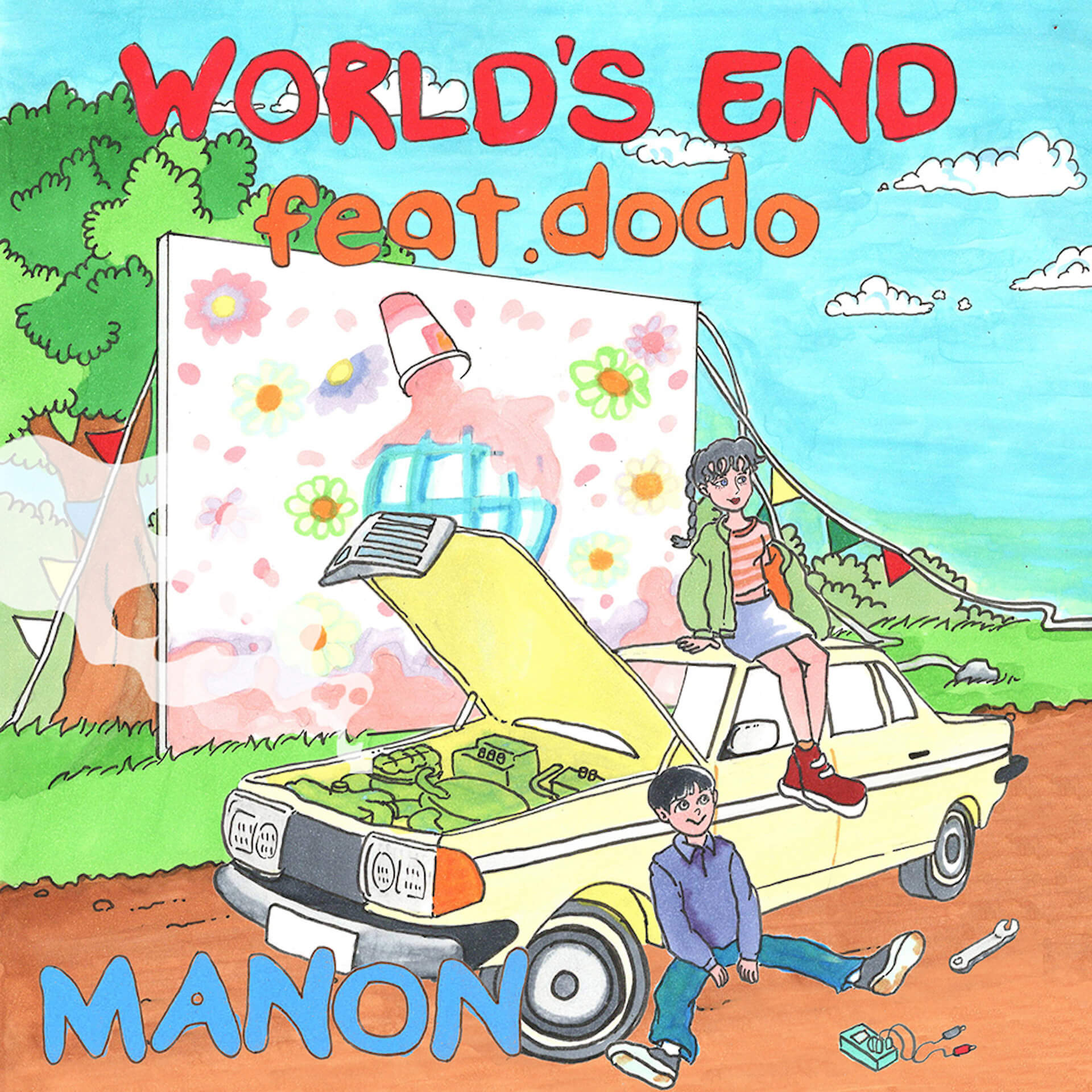MANON、フィーチャリングにdodoを迎えた新曲“WORLD'S END feat. dodo”をリリース｜藤原ヒロシによる同楽曲のリミックスも music200710_manon_dodo_4
