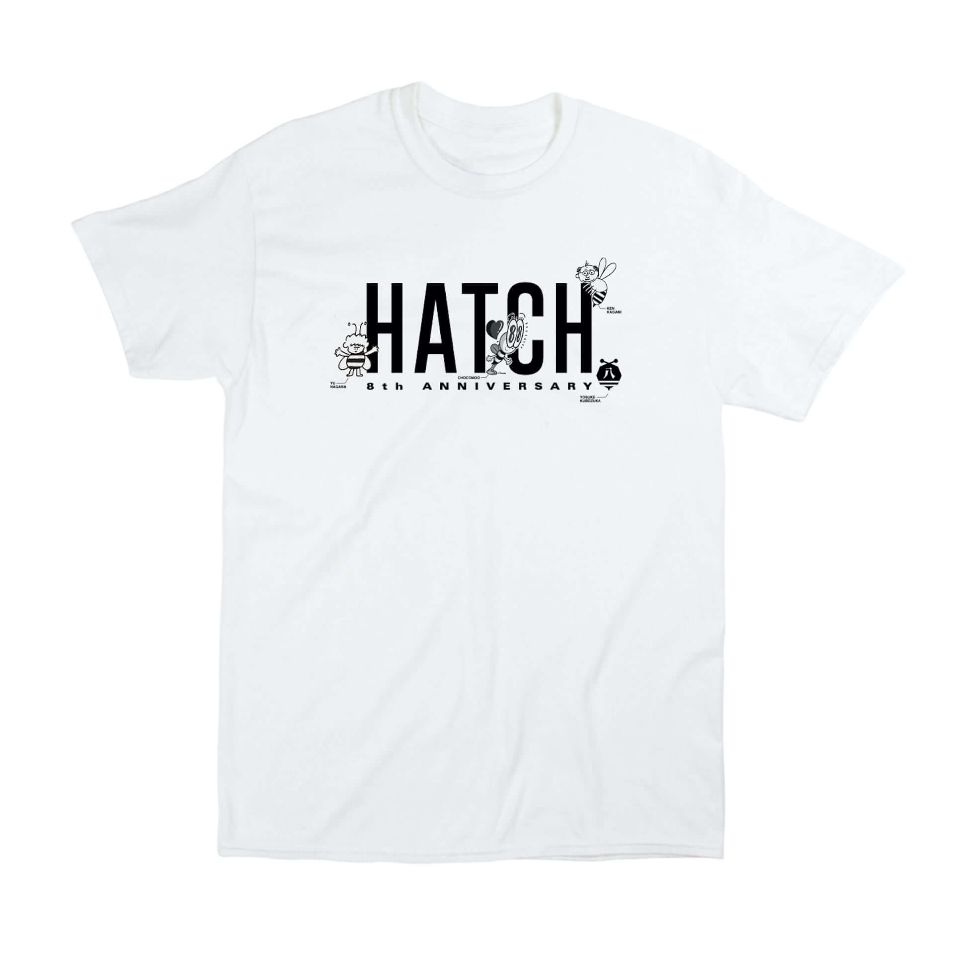 窪塚洋介、長場雄、加賀美健、JUN WATANABEら13名のデザインが1枚に集結！「HATCH」8周年記念Tシャツが登場 Qetic