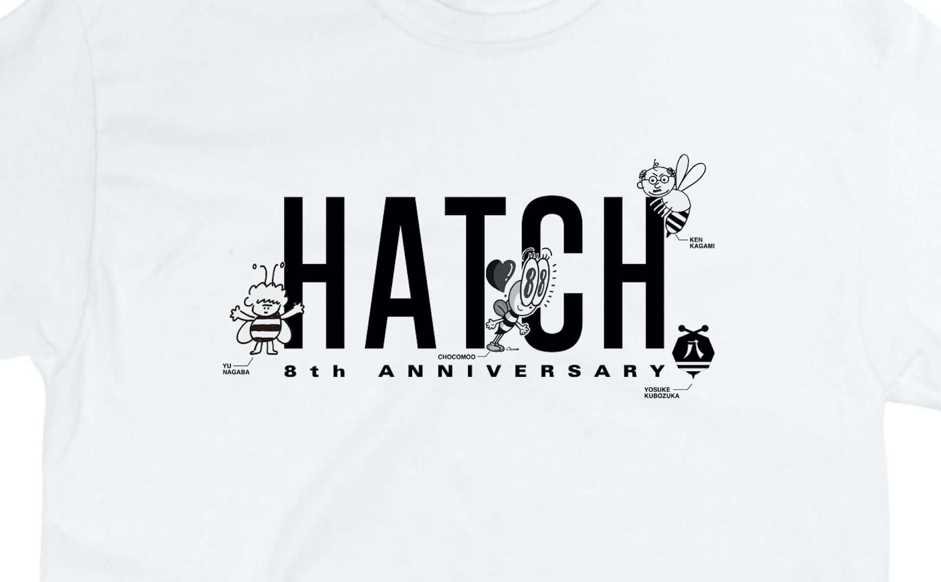 窪塚洋介、長場雄、加賀美健、JUN WATANABEら13名のデザインが1枚に集結！「HATCH」8周年記念Tシャツが登場 lf200720_hatch-tshirt_32-1920x1188