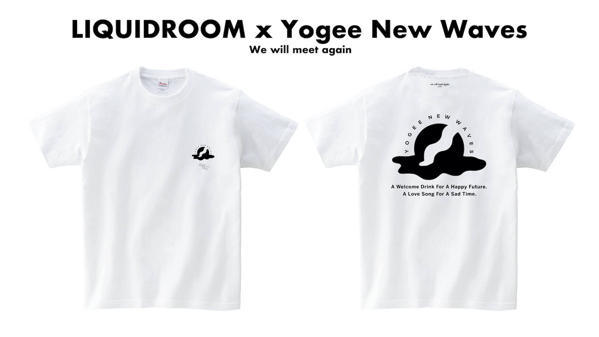 新曲「White Lily Light」をリリースしたばかりのYogee New WavesとLIQUIDROOMのコラボTが発売に music200820-liquidroom-yogee-new-waves-2