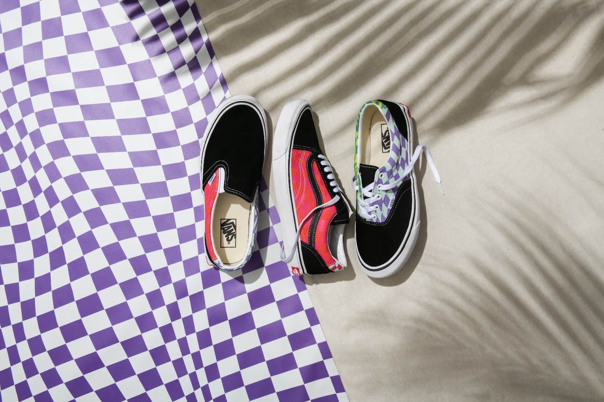 VANSから捻りを加えたサイケカラーの『Era』『Slip-On』『Old Skool