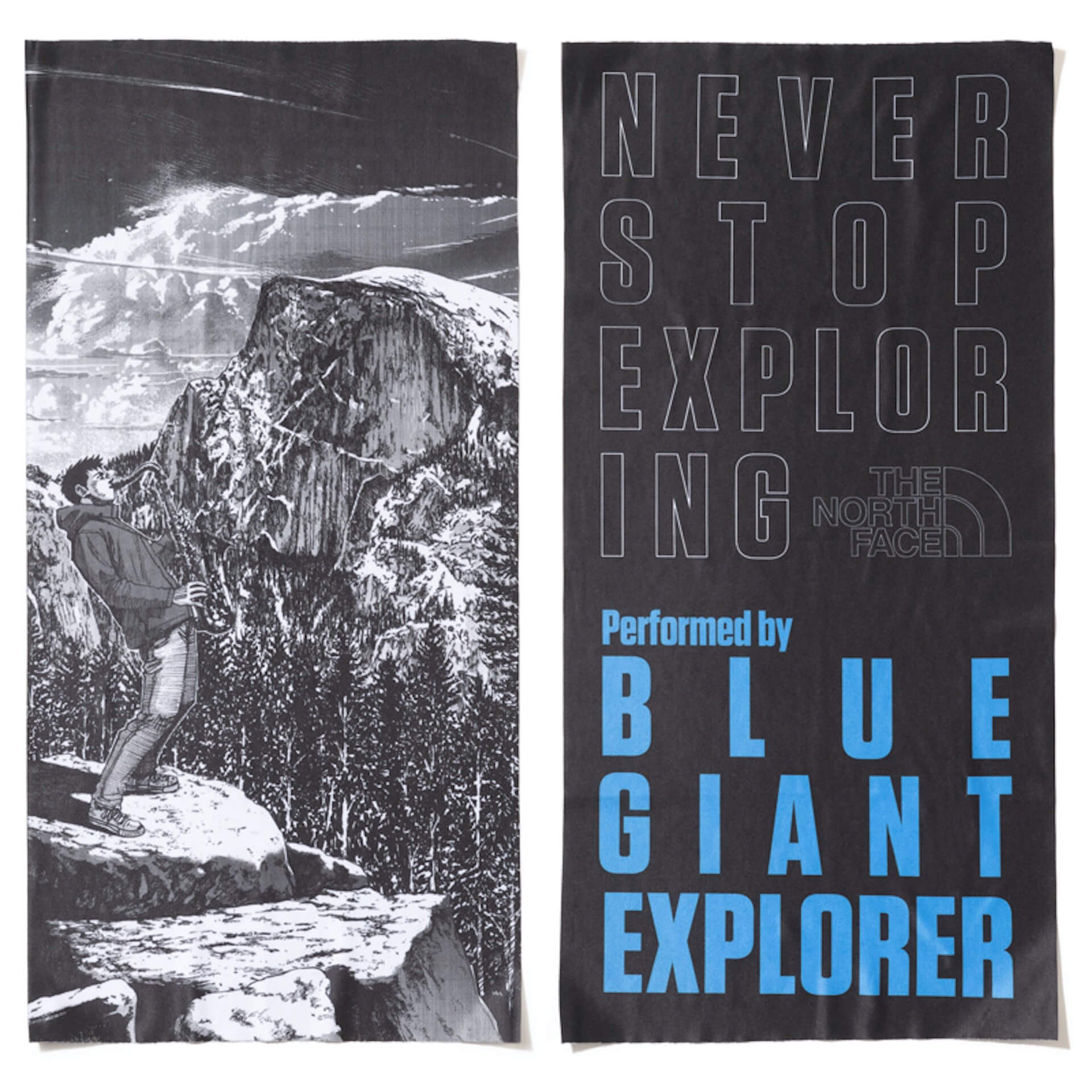石塚真一が描く Blue Giant Explorer とthe North Faceが再びコラボ フェイスマスクとしても使える特製バンド第2弾が登場 Qetic