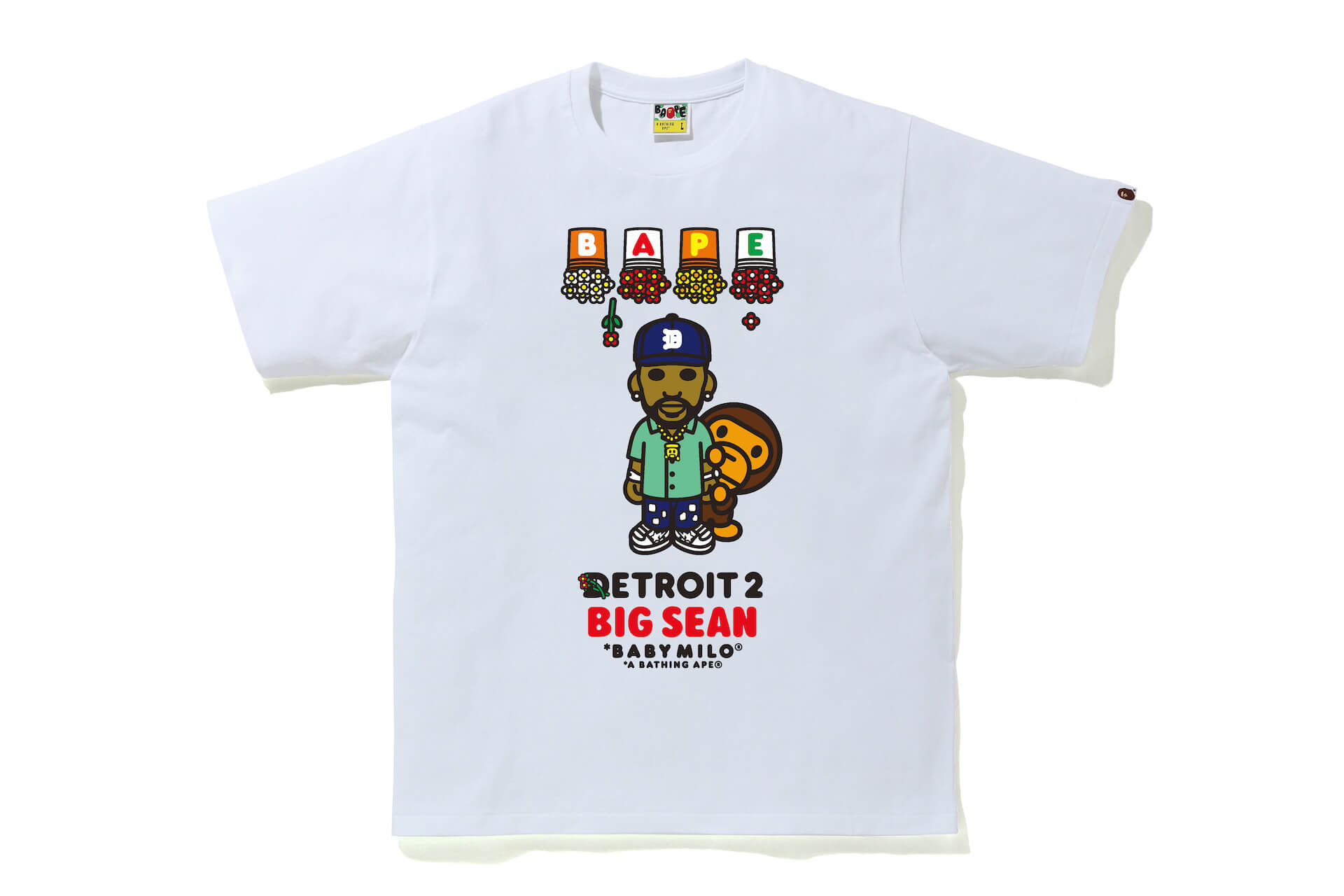 Big SeanとA BATHING APE（R）による最新コラボTシャツが発売決定！アルバム『DETROIT 2』のアートワークがBABY  MILO（R）スタイルに | Qetic