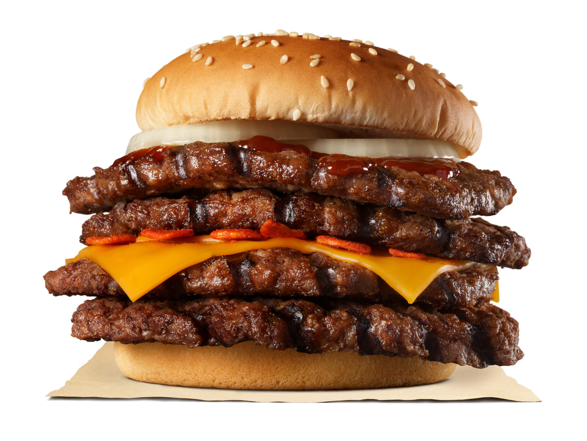 バーガーキング最強のデカさ＆辛さを味わおう！『ストロング マグマ超ワンパウンドビーフバーガー』が期間限定新発売 gourmet210225_burgerking_magma_2