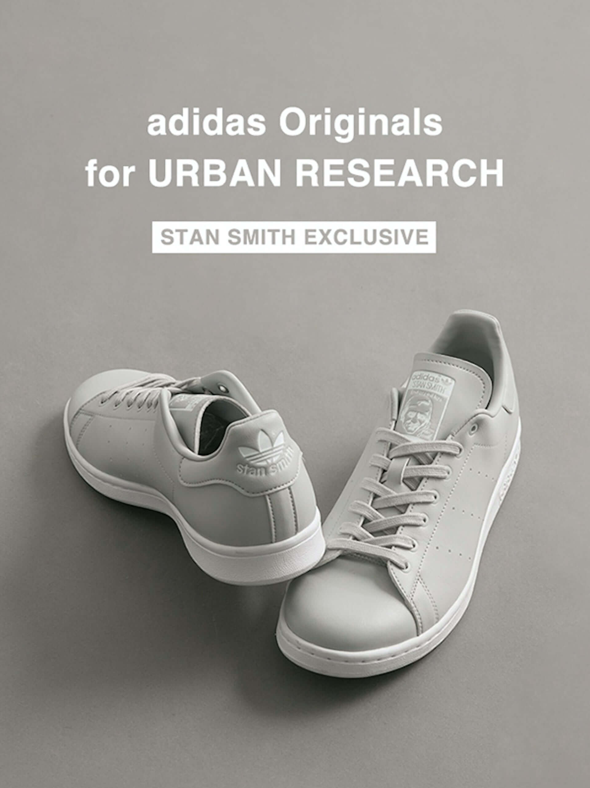 adidas Originalsの名作スニーカー『STAN SMITH』にURBAN RESEARCH別注モデルが登場！グレーで統一されたミニマルデザインに注目 lf210301_adidas-urbanresearch_1-1920x2563