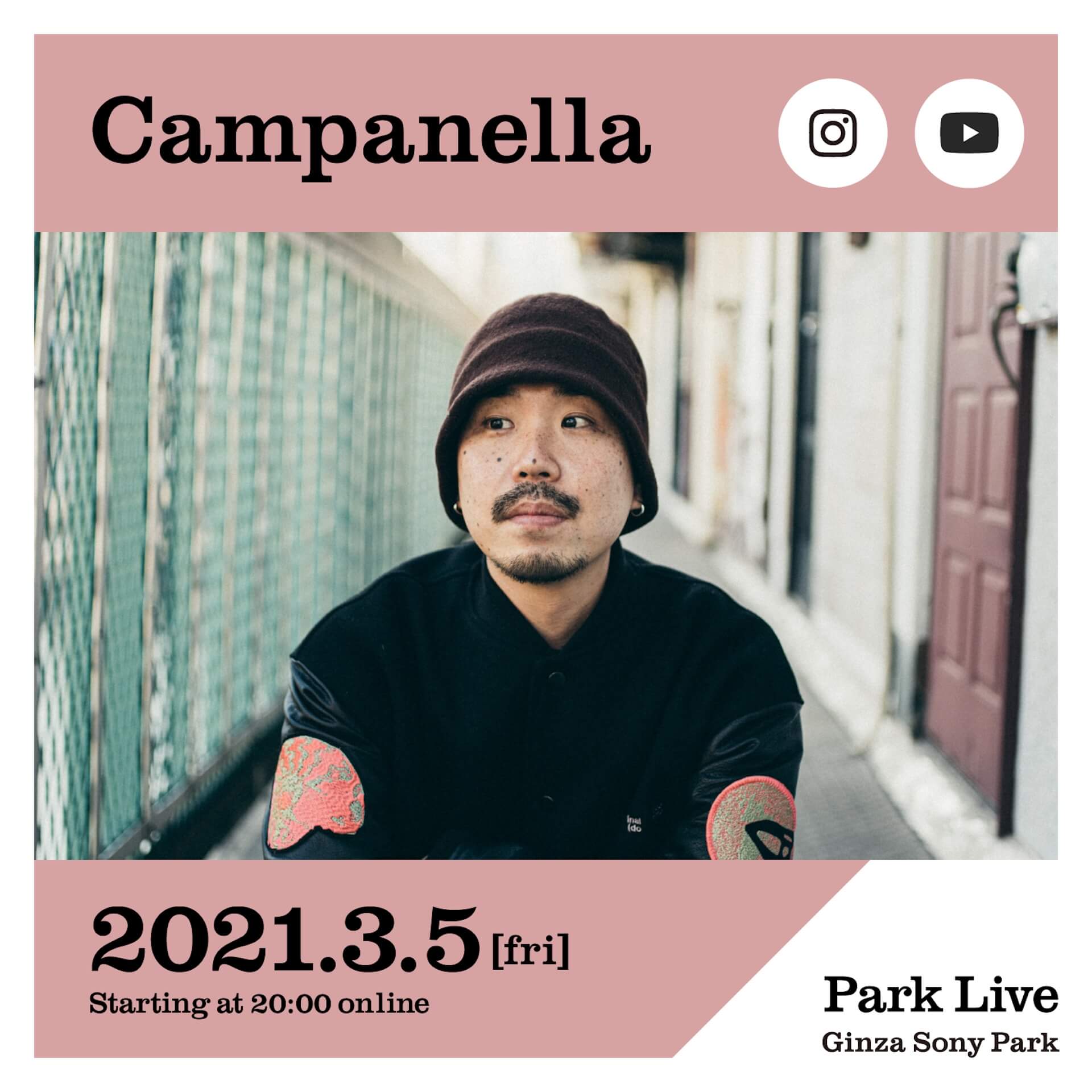 Campanellaが＜Park Live＞の配信ライブに登場！YouTube、Instagramでライブ配信 music210301_campanella_parklive_main