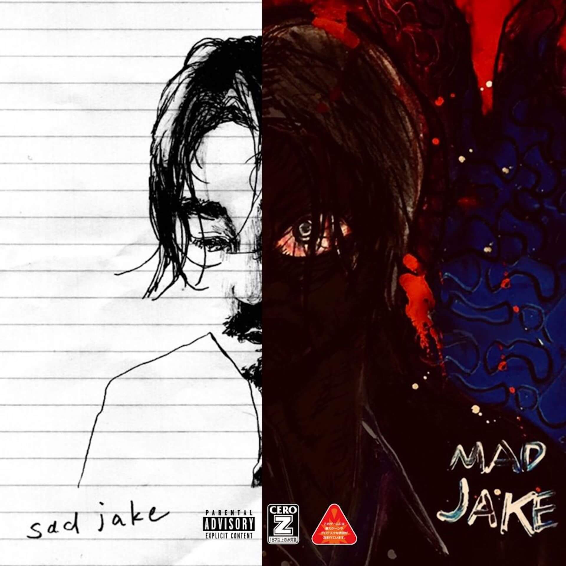 Jin Doggによる2019年リリースの1stアルバム『SAD JAKE』『MAD JAKE』が豪華仕様でCDでリリース！ music210526_jindogg-210526_4
