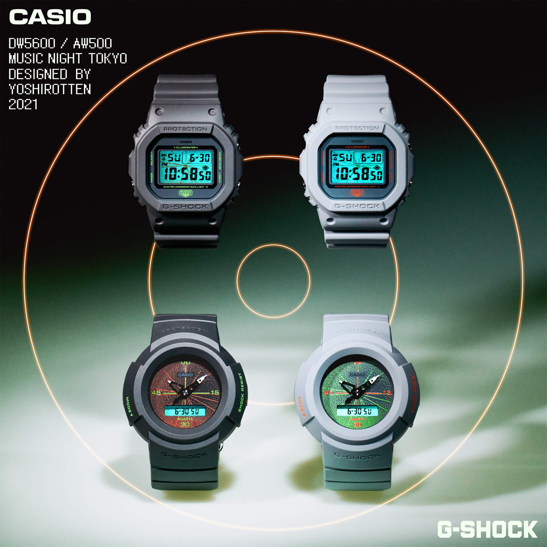 新発売 G-SHOCK YOSHIROTTEN AW-500MNT - baserahomestay.com