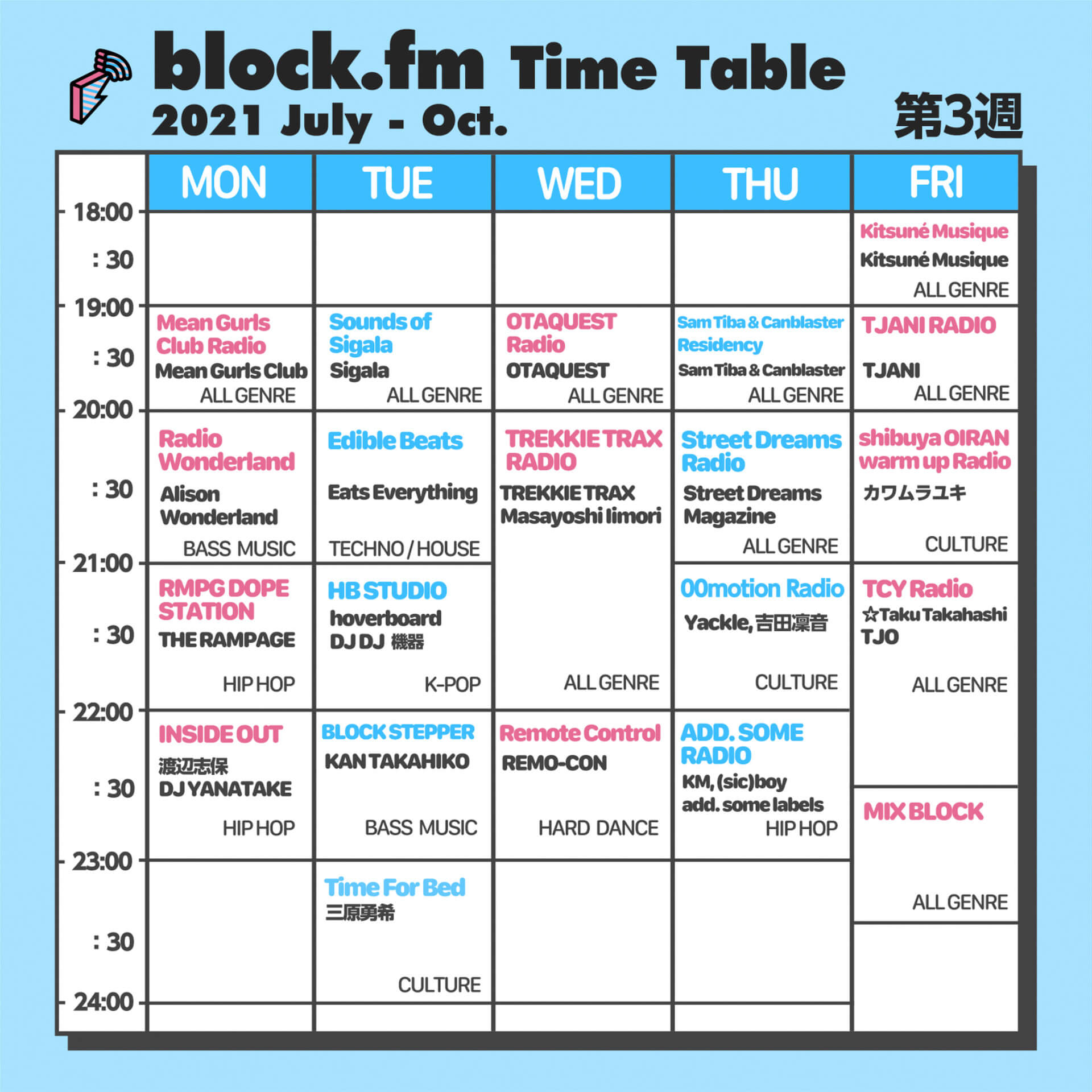 block.fmにて三原勇希のレギュラー番組『Time for Bed』が゙放送スタート！7月以降のラジオ放送スケジュールも公開 music_210702_Time-for-Bed7