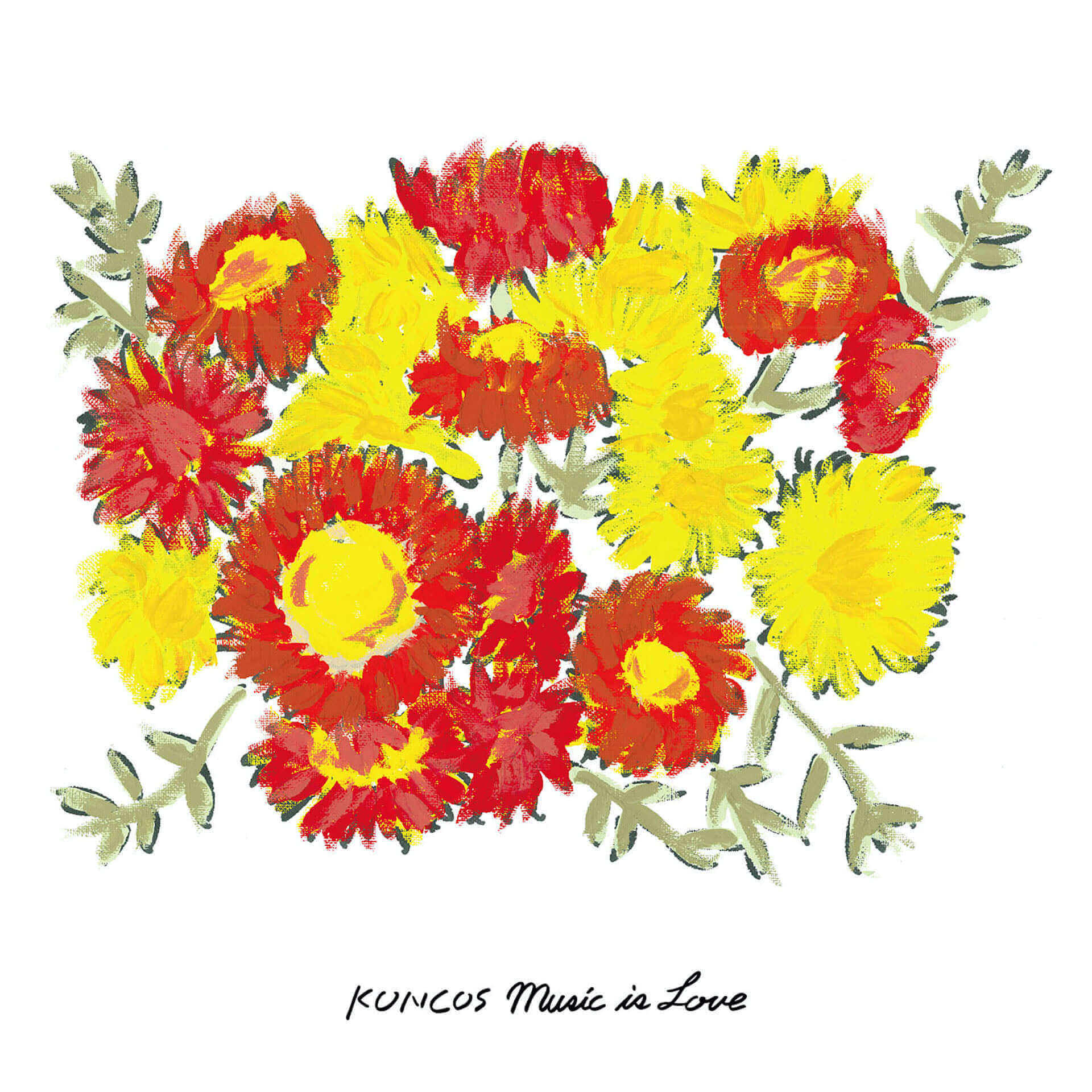 KONCOSのTaichi Furukawaが新作『Music Is Love』のために描いた花の絵の展示を開催決定！ culture210817_music_is_love2