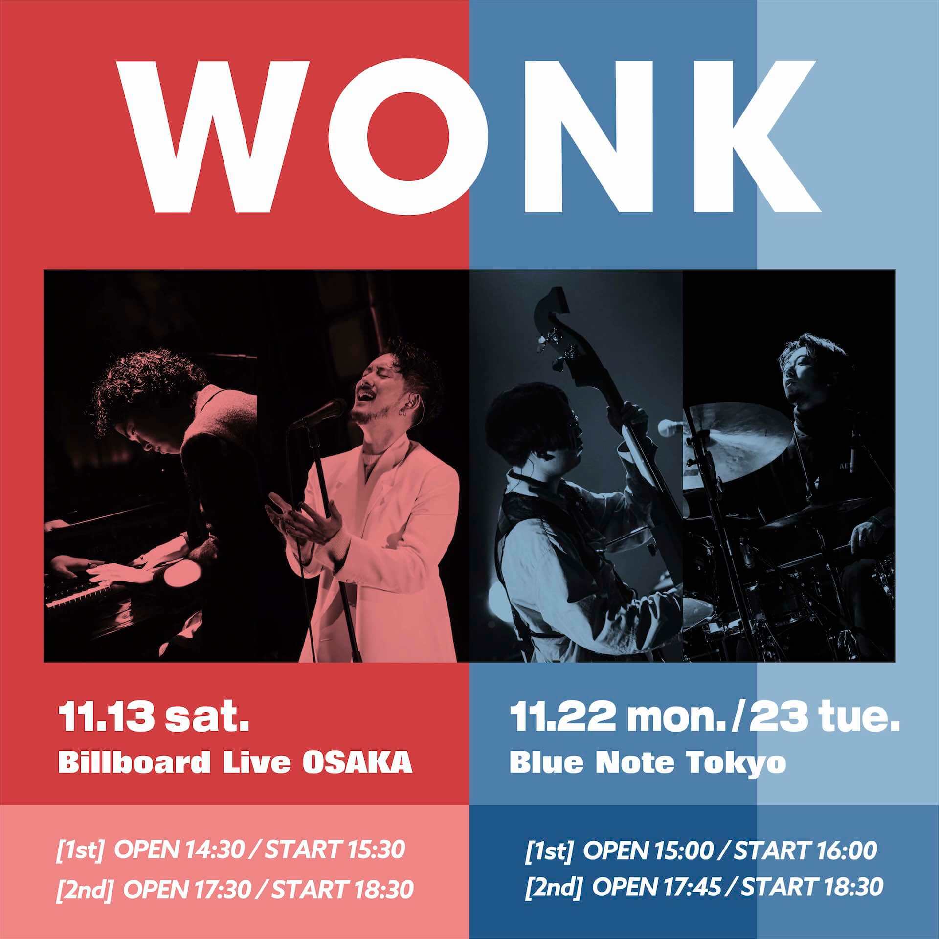 WONKがビルボードライブ大阪＆ブルーノート東京で計6公演開催！オフィシャルアプリ「WONK LAB」で本日よりチケット発売 music210916_wonk_main