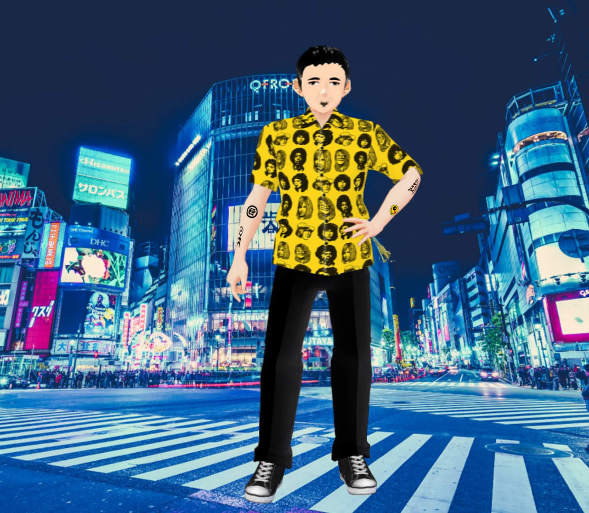 石野卓球がアバターに！バーチャル渋谷のハロウィーンフェスでSUPER DOMMUNE＜DJ IN THE MIRROR WORLD 3＞が開催 music211026_virtualshibuya_dommune_5