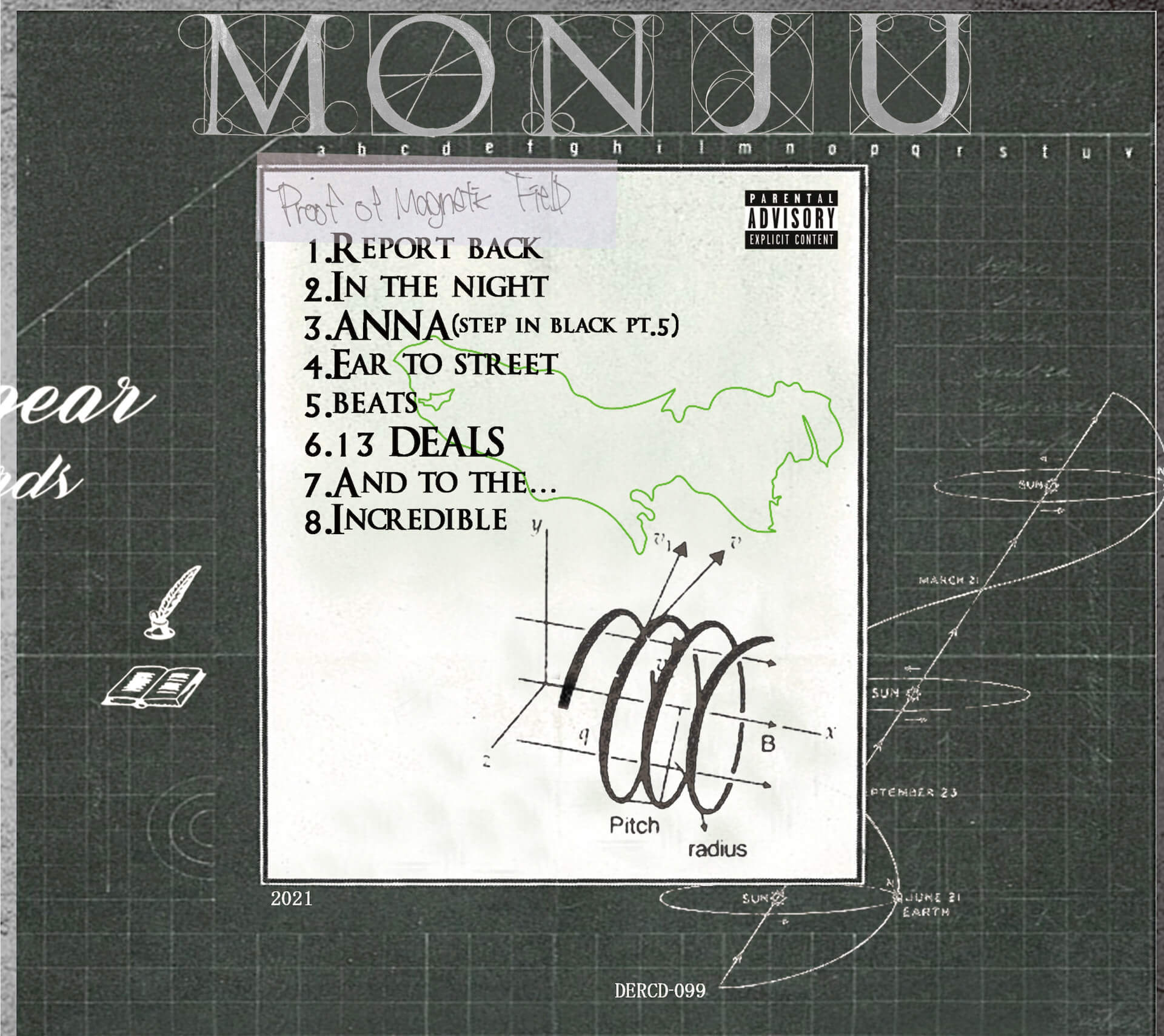MONJUが待望の最新EP『Proof Of Magnetic Field』を13年半ぶりにリリース！DOGEAR RECORDSの主催イベントも開催へ music211028_monju_2