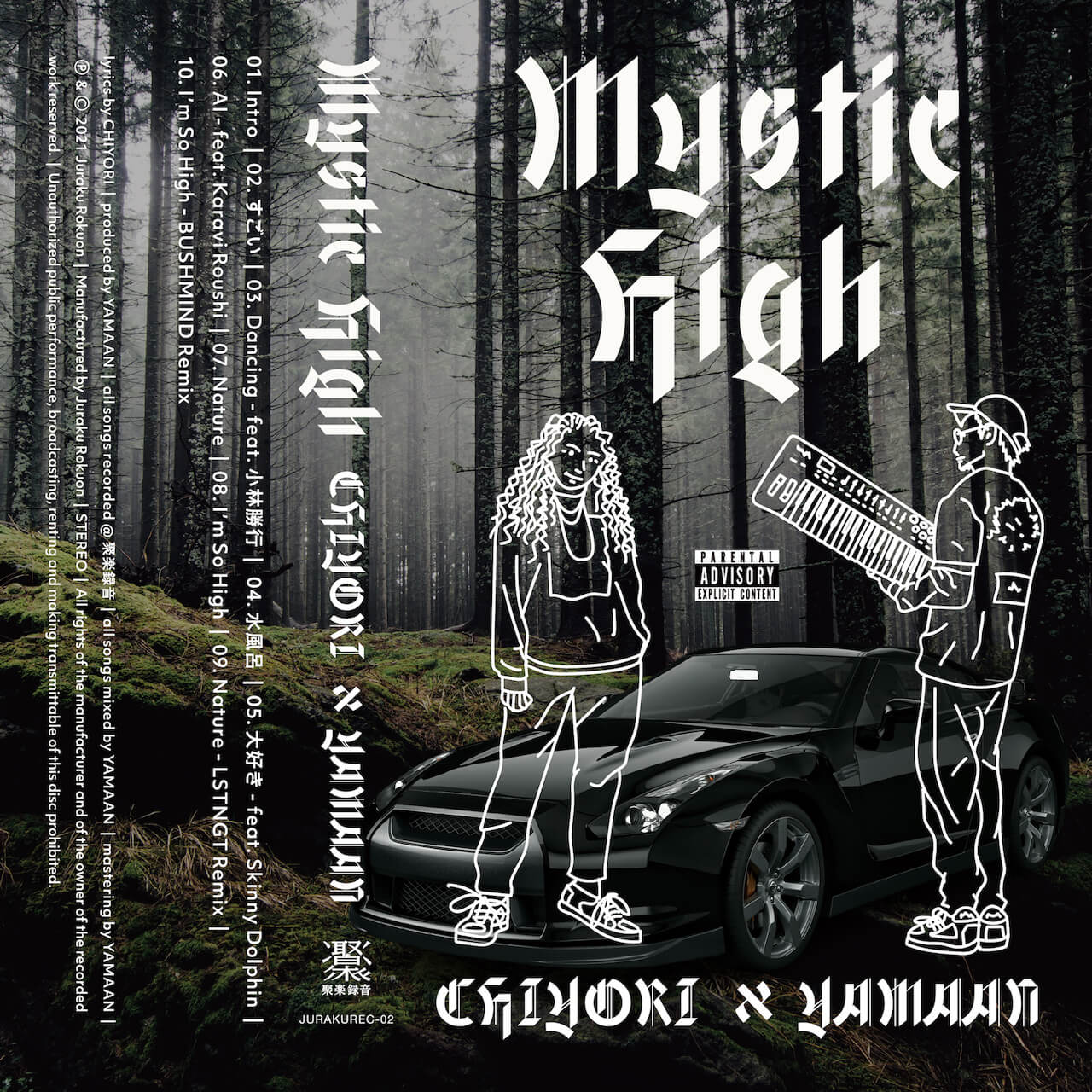CHIYORIとYAMAAN、メンフィス・ラップとアンビエントに影響を受けた共作アルバム『Mystic High』をリリース music211117-chiyori-yamaan-2