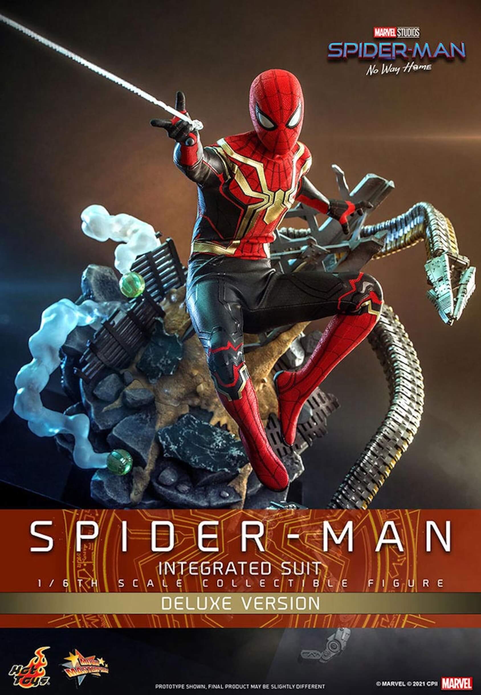『スパイダーマン：ノー・ウェイ・ホーム』に登場する新スーツ・インテグレーテッドスーツを着用したスパイダーマンがホットトイズでフィギュア化！ art211119_spiderman_hottoys_7