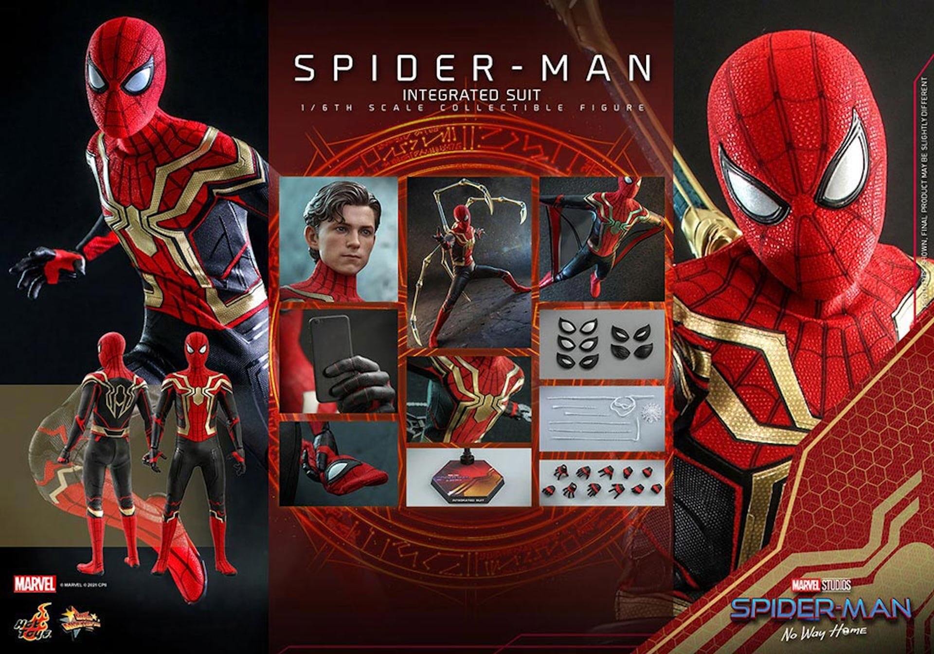 『スパイダーマン：ノー・ウェイ・ホーム』に登場する新スーツ・インテグレーテッドスーツを着用したスパイダーマンがホットトイズでフィギュア化！ art211119_spiderman_hottoys_8