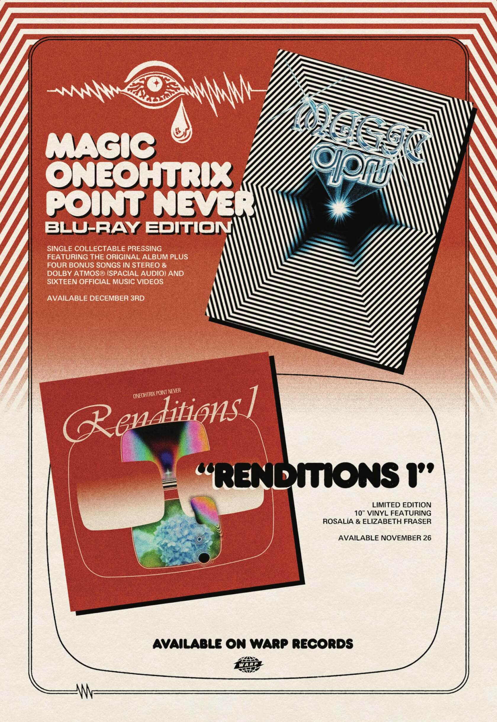 Oneohtrix Point Neverのレコード・ストア・デイ限定作品『RENDITIONS I』がリリース！『Magic Oneohtrix Point Never』のBlu-rayエディションも発売 music211129_opn_08jpg