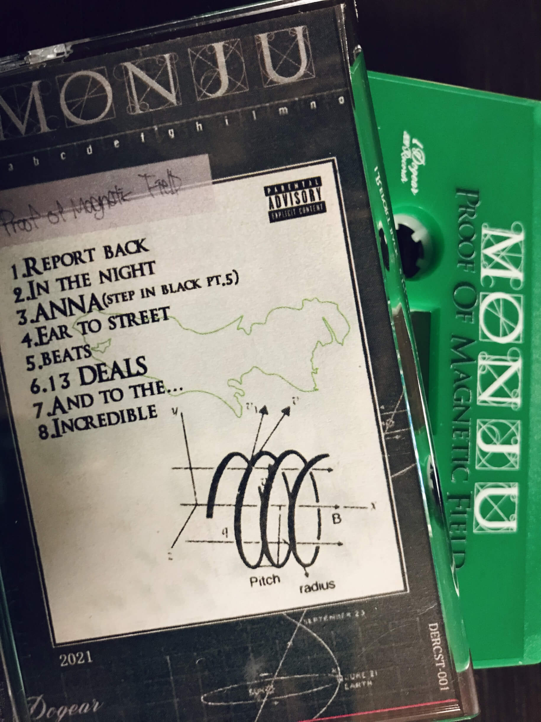 待望のMONJU新EP『Proof Of Magnetic Field』が本日ついにリリース！完全限定生産のカセットも予約受付開始 music211202_monju_3