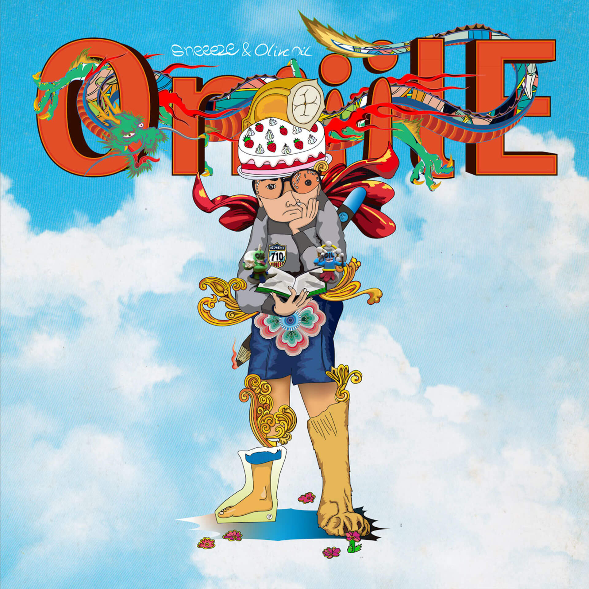 Olive OilとSNEEEZEのジョイントアルバム『OniiilE』が〈OILWORKS〉から3月にリリース｜「LOVE MY LIFE 2」など計8曲収録 music220221-oliveoil-sneeeze-2