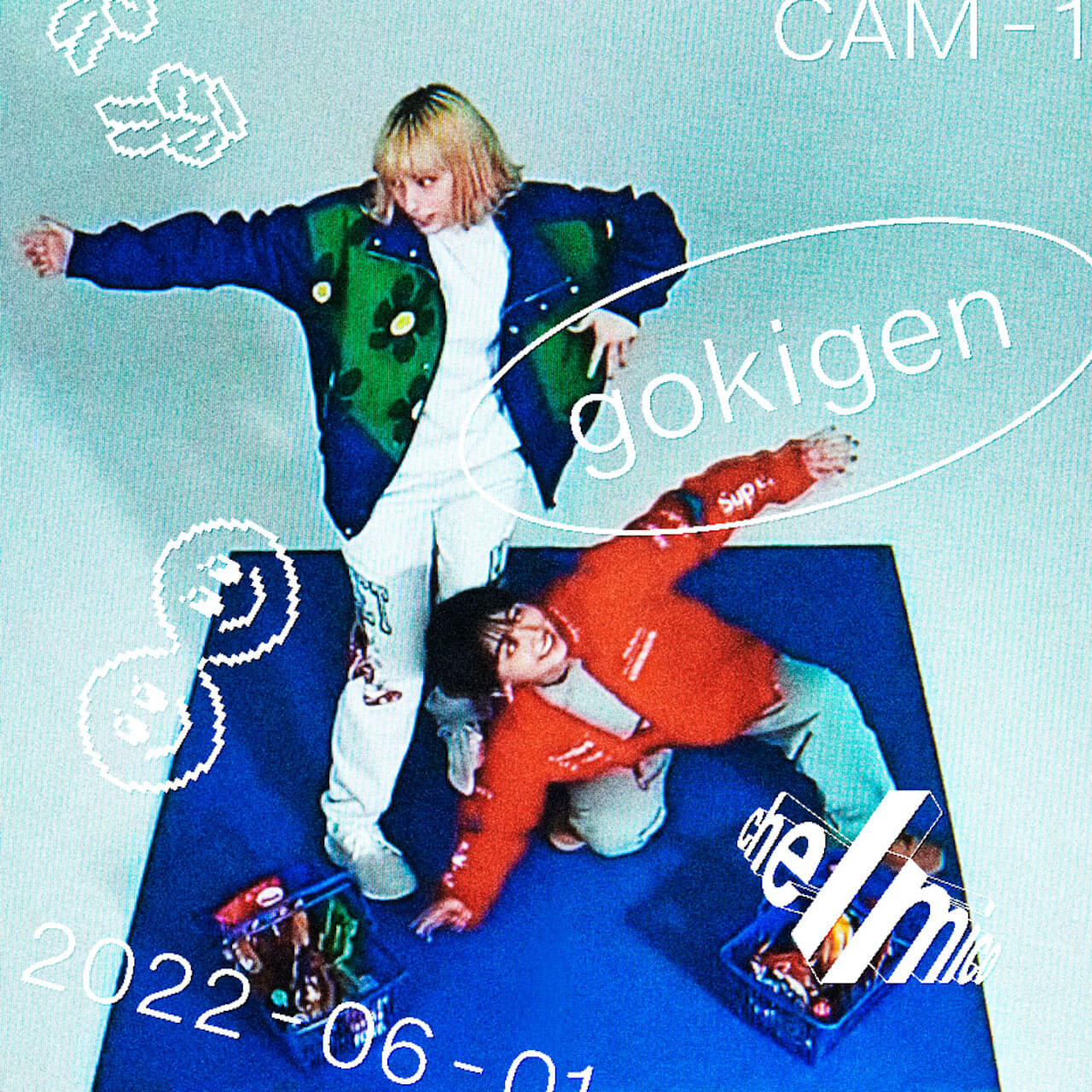 chelmico、約2年ぶりのアルバム『gokigen』を6月リリース｜大倉龍司が手がける、超ご機嫌なアートワークが公開 music220415-chelmico-gokigen-4
