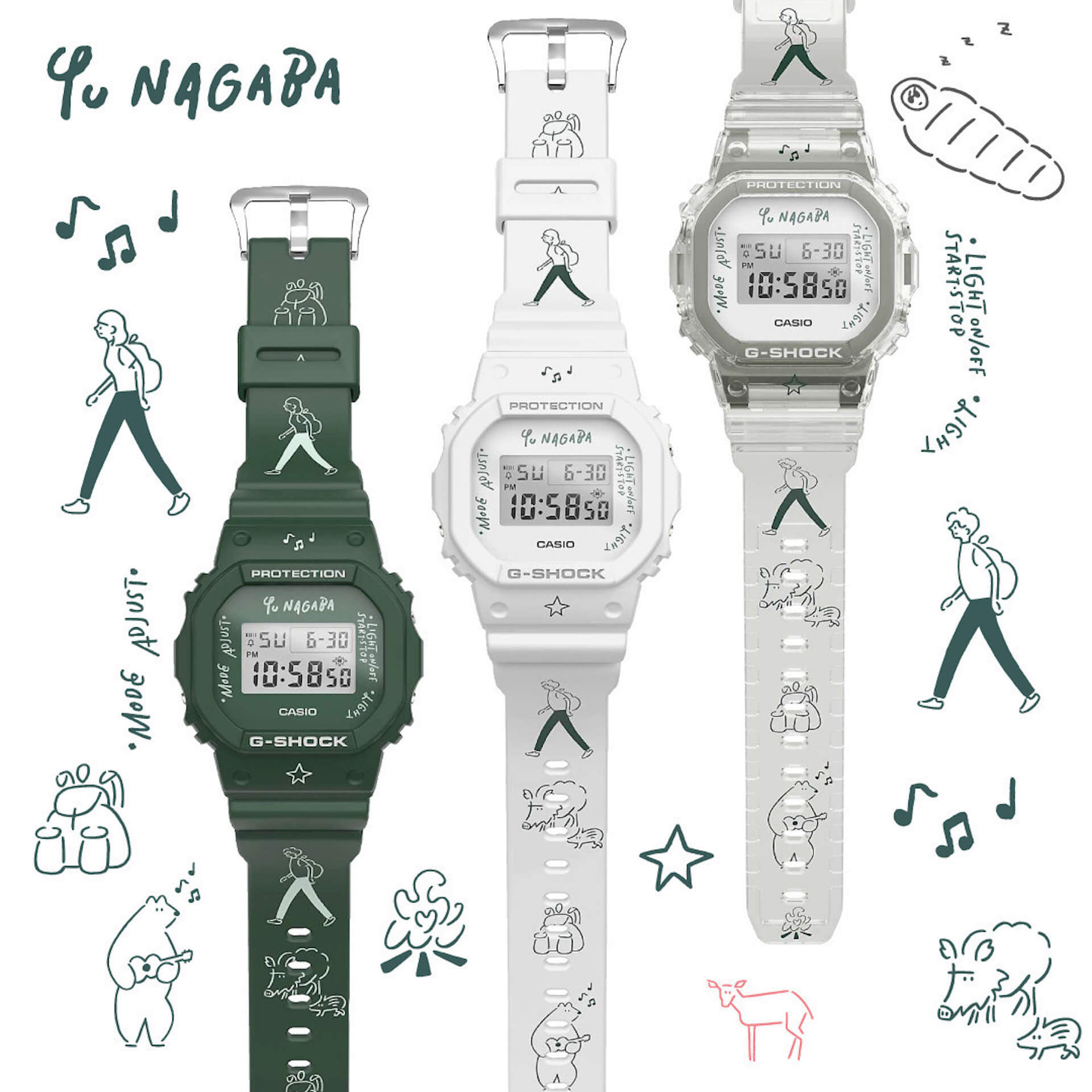 G-SHOCK 長場雄　DWE-5610YU-CUSTOM G-SHOCK」のカスタマイズサービスに長場雄とのコラボモデルが登場