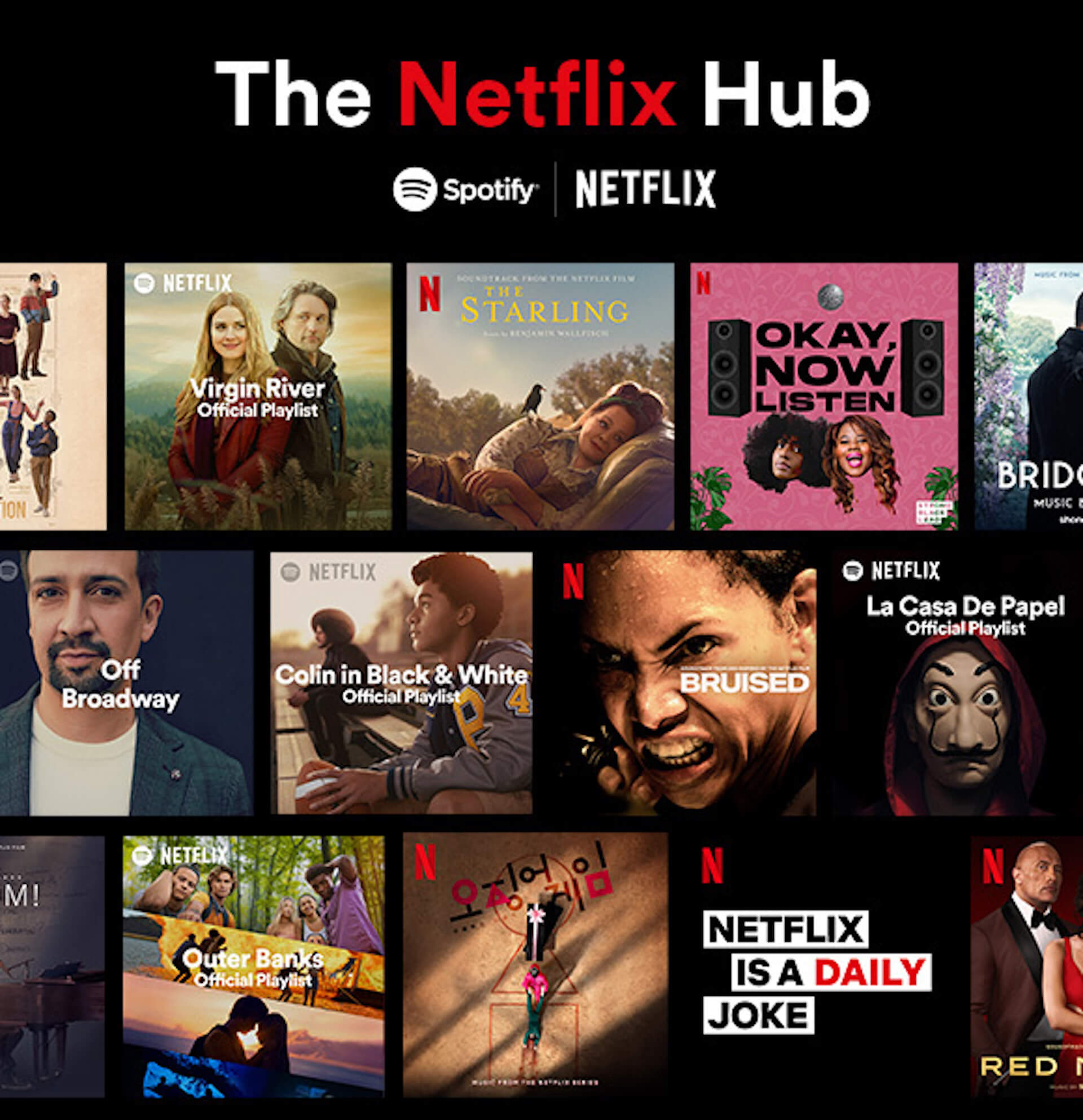 SpotifyにNetflixとの専用ハブ「Netflix Hub」が開設｜『ストレンジャー・シングス 未知の世界』、『イカゲーム』などOST、Podcastへ一度にアクセス culture220530_netflix-hub-02
