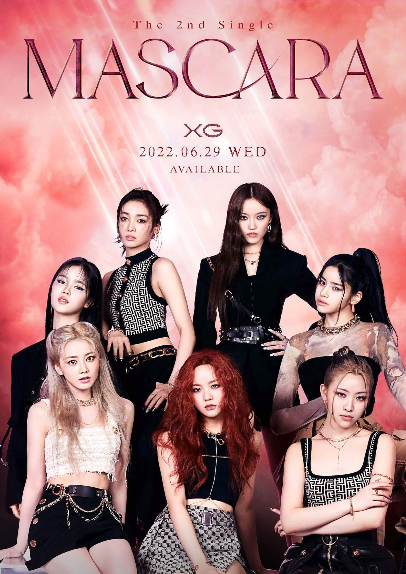 XGが2ndシングル「MASCARA」から各メンバーの新ビジュアル＆Teaserを公開 music220613_xg-02