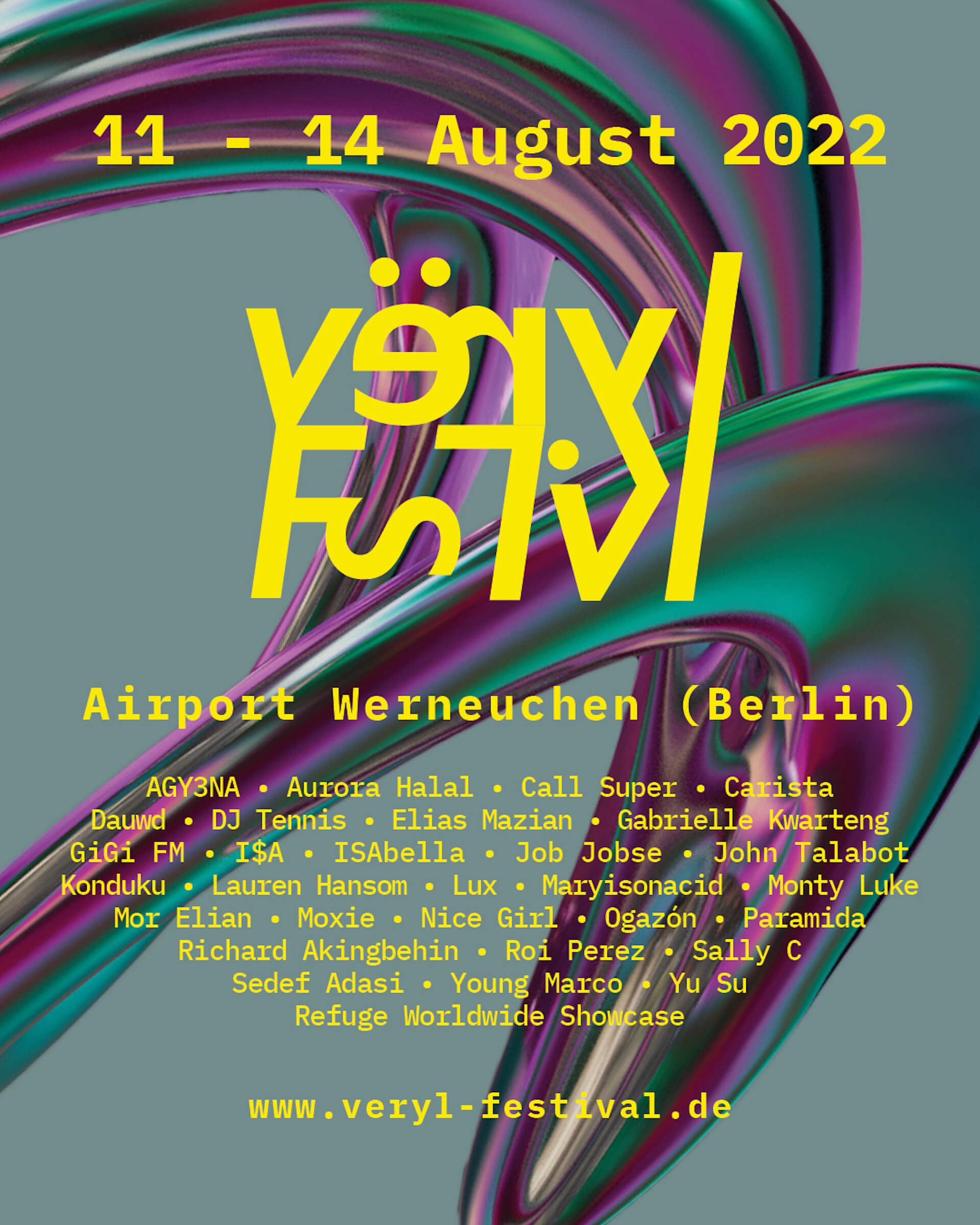 ベルリン近郊の空港跡地でサステナビリティーとエレクトロニックミュージックの祭典＜VËRYL Festival＞が開催決定 music220624_veryl-festival-03