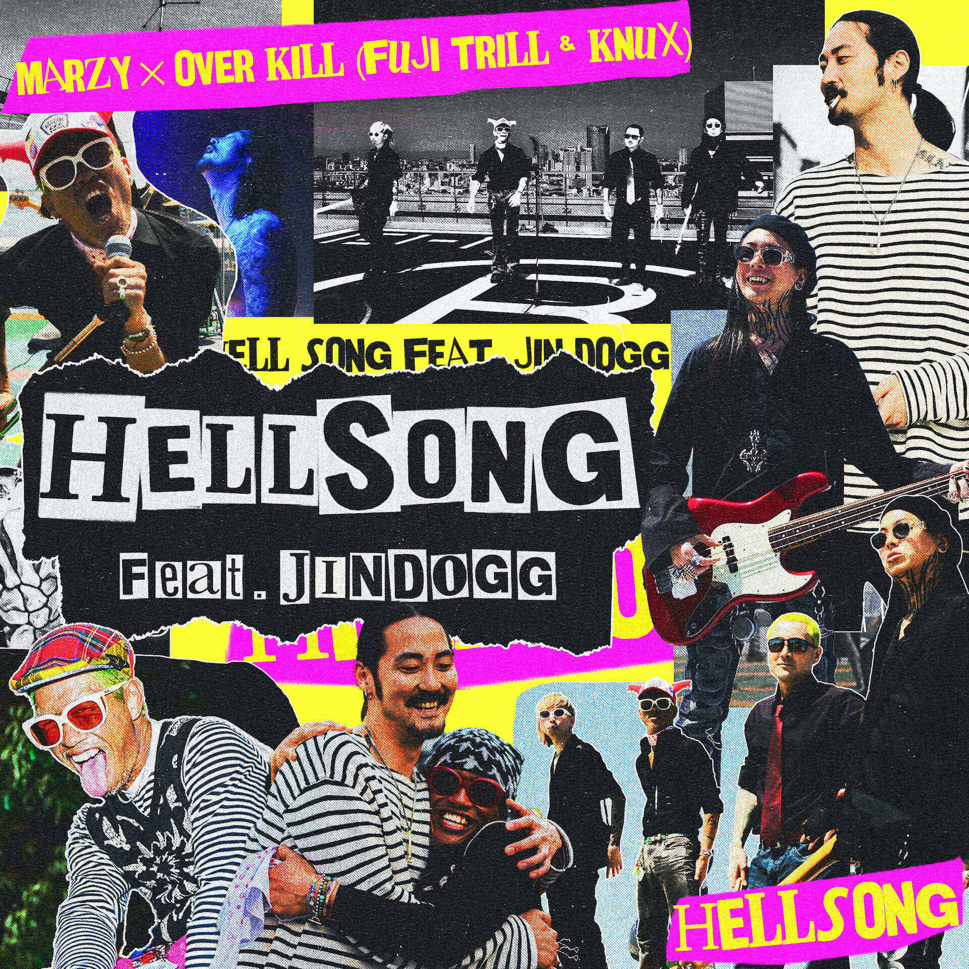 MARZY×OVER KILL（FUJI TRIL＆KNUX）が、Jin Doggを客演に迎えたシングル“HELL SONG”をリリース！ HELL-SONG16