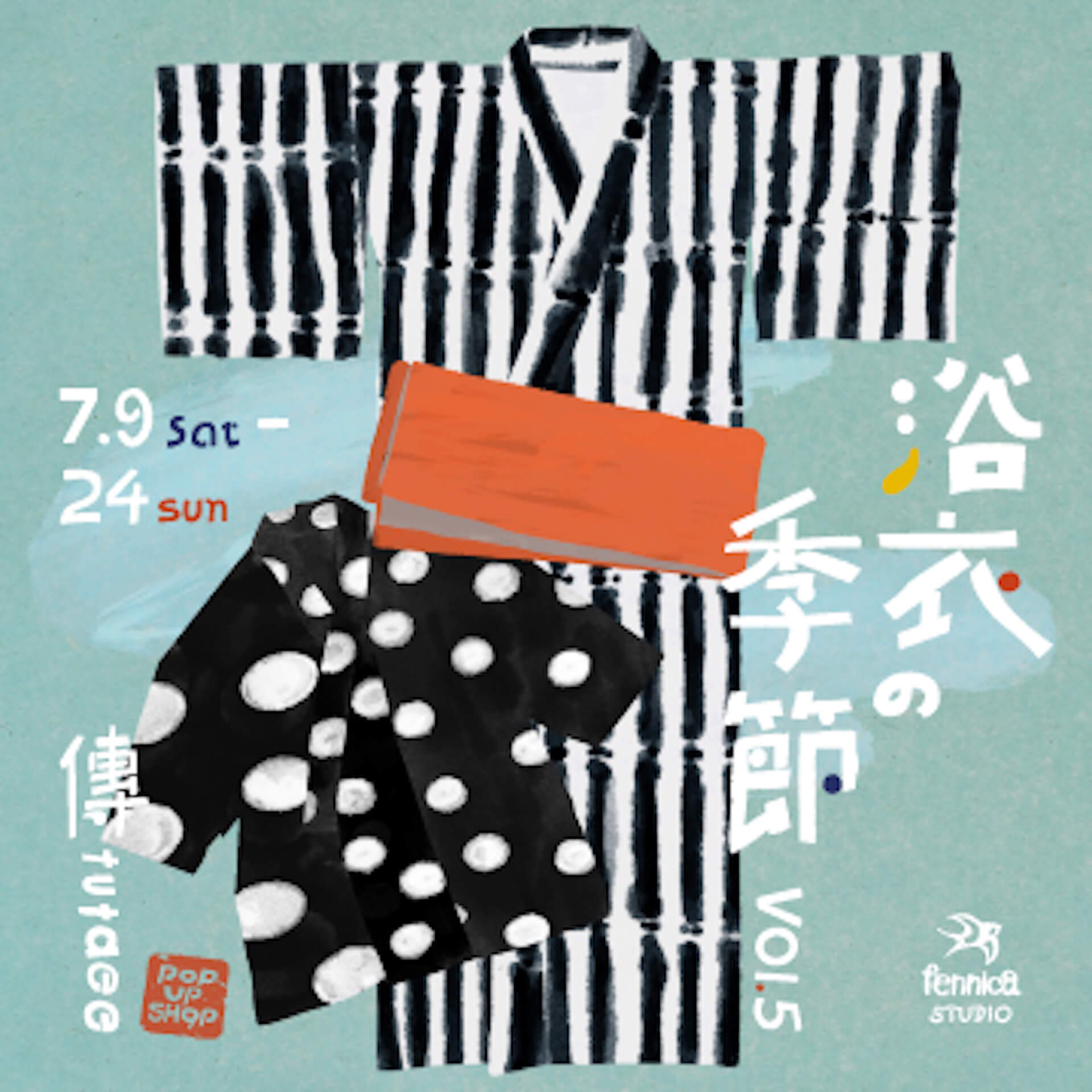 BEAMS〈fennica〉にて、浴衣や甚平など日本の夏にまつわるアイテムが集まる＜傳tutaee POP UP SHOP vol.5＞が開催 fashion220708_fennica-01