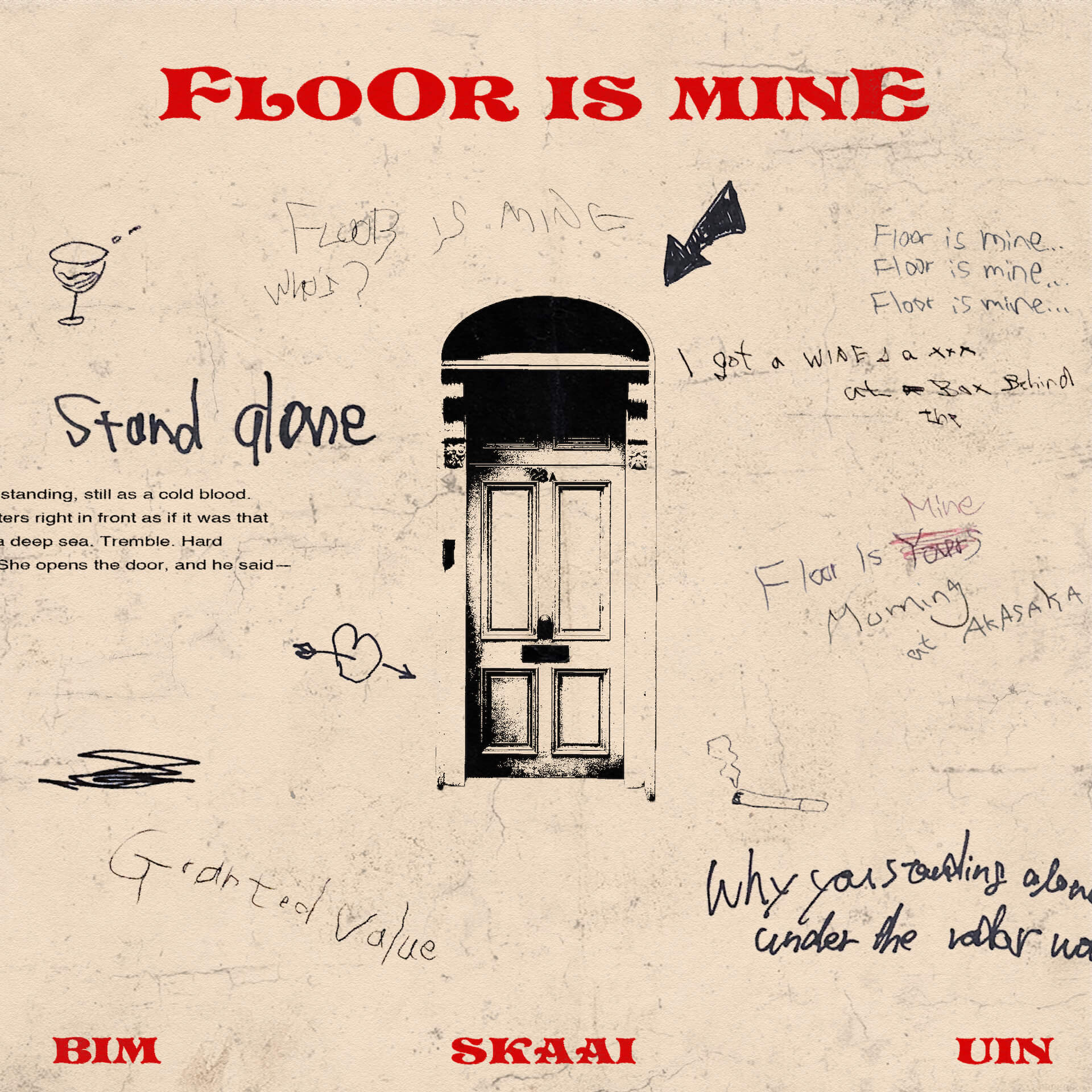 Skaai、BIMをフィーチャーしたシングル「FLOOR IS MINE」をリリース｜プロデュースはuin、ミックス＆マスタリングはKM music220712-skaai-bim4