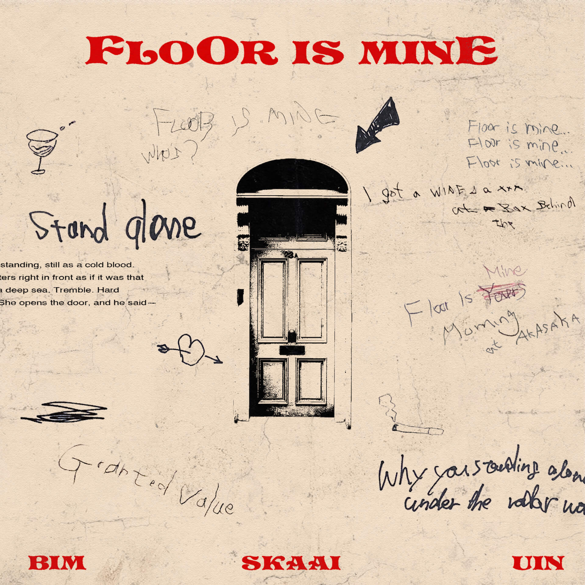 SkaaiがBIMをフィーチャーした新曲「FLOOR IS MINE」MVを公開！映像ディレクターのMESSが監督 music220804_bim-skaai-04