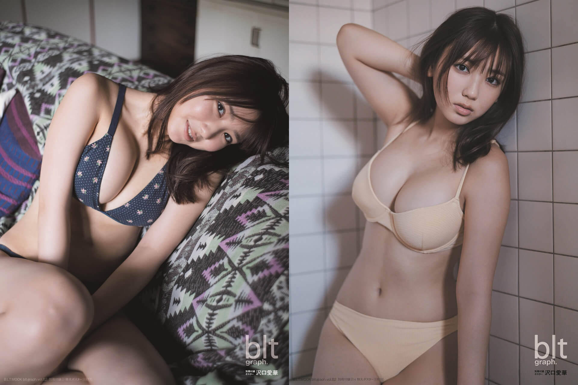 沢口愛華　blt graph.vol.65 サイン入り写真パネル　ポスター リアルな君を、見たいんだ。” 沢口愛華が登場する「blt graph