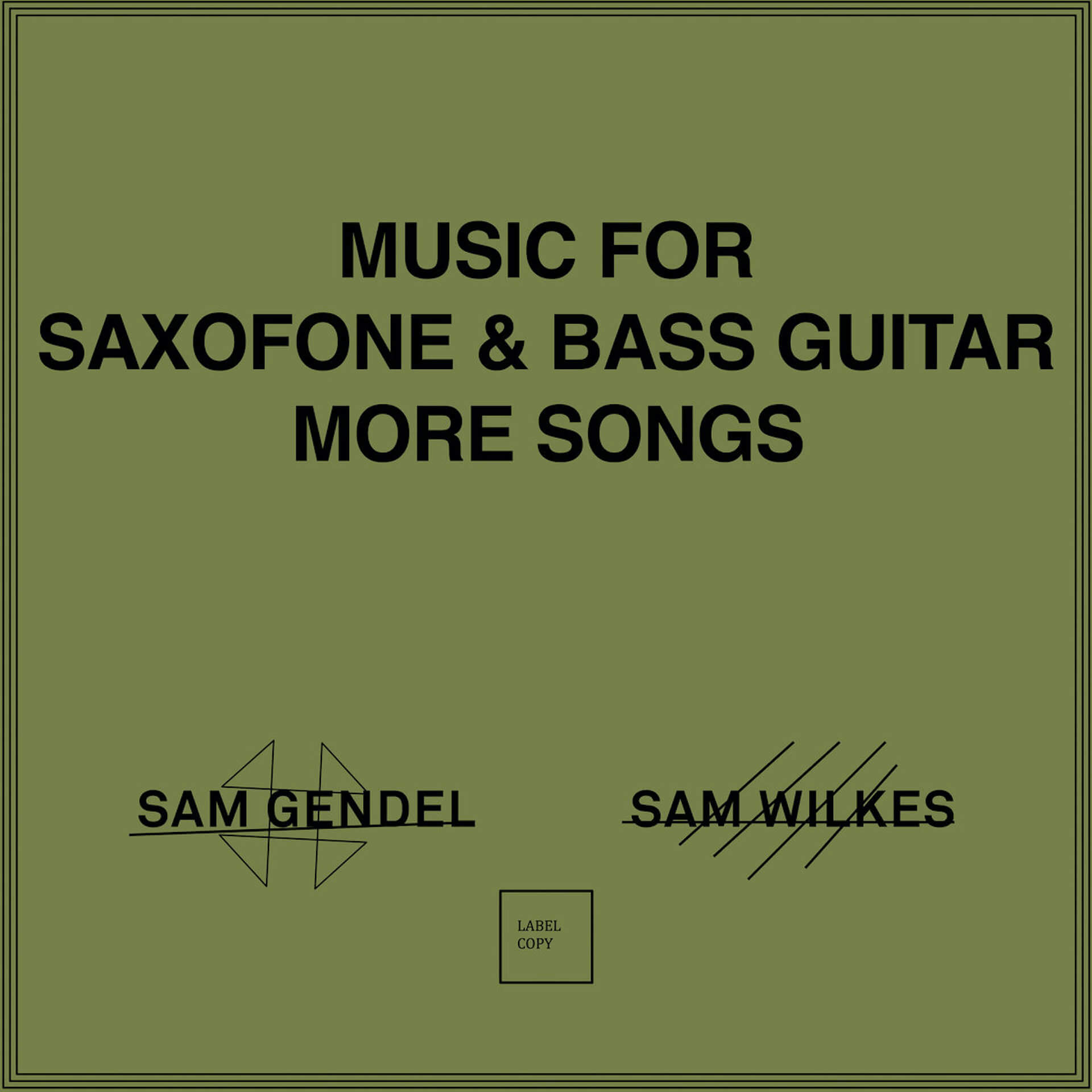 サム・ゲンデル＆サム・ウィルクス『Music For Saxofone & Bass Guitar More Songs』待望のCD化が決定 music220822-samsam1