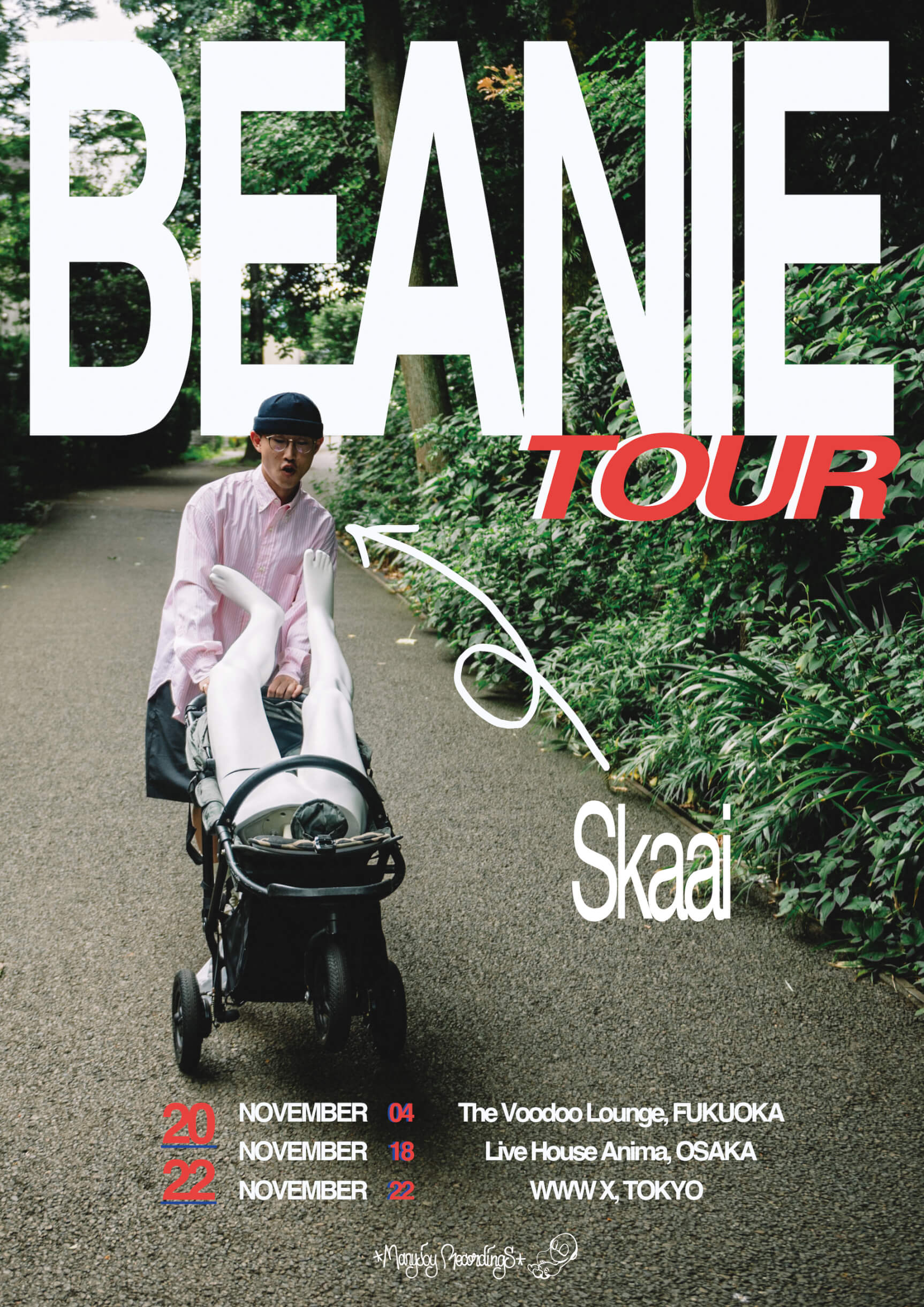 Skaaiが「BEANIE」のMVを公開｜福岡、大阪、東京を巡る＜BEANIE TOUR＞の開催を発表 music221006-skaai-03