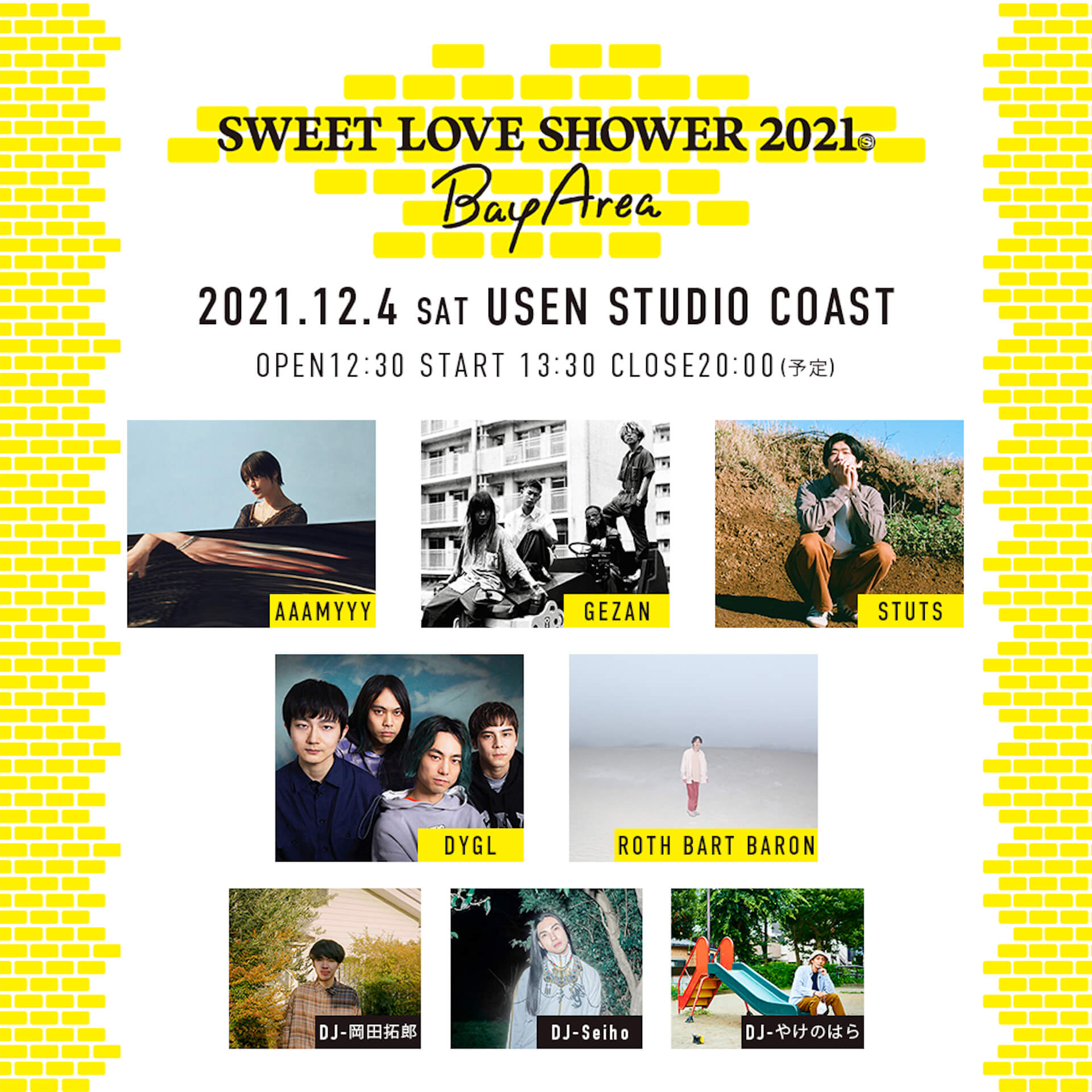 ＜SWEET LOVE SHOWER 2021 ～Bay Area～＞が開催決定！AAAMYYY、GEZAN、STUTSらラインナップ music211108_sls2021_