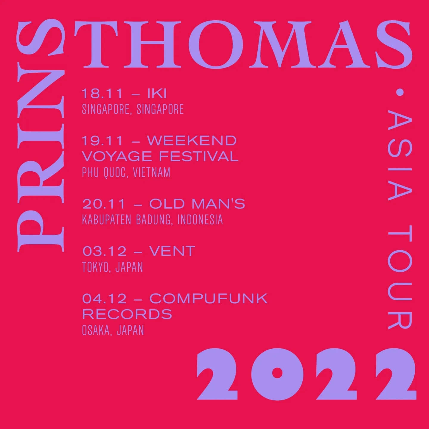 北欧ノルウェーのDJ／プロデューサー、プリンス・トーマスが来日決定｜12月に東京・VENT、大阪・Compufunk Recordsに登場 music221122-prinsthomas-03
