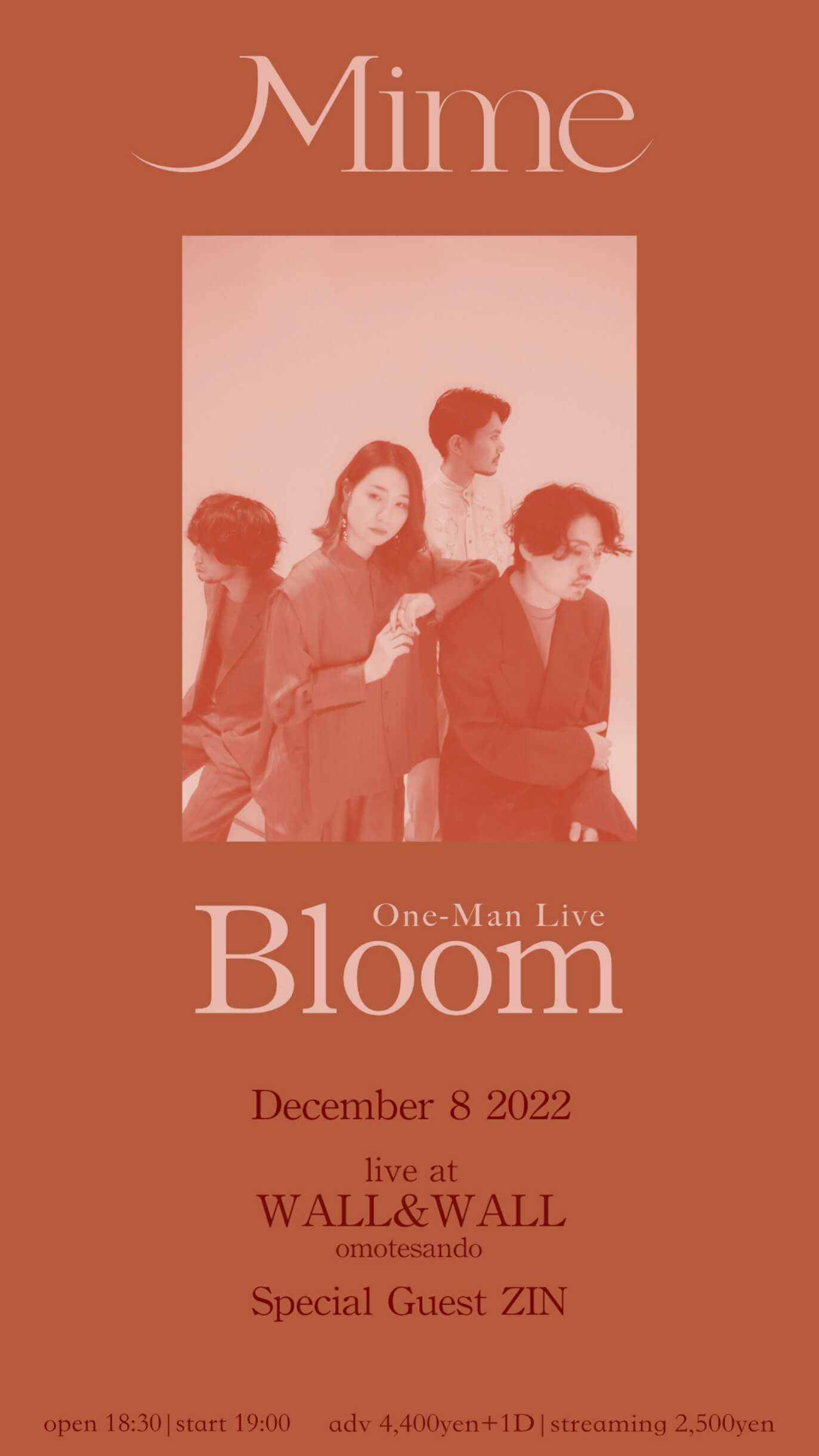 4人組ネオソウルバンド・Mime、ニューアルバム『Bloom』をリリース｜WALL＆WALLでのワンマンライブにはZIN（Soulflex）がゲスト出演 music221202-mime3