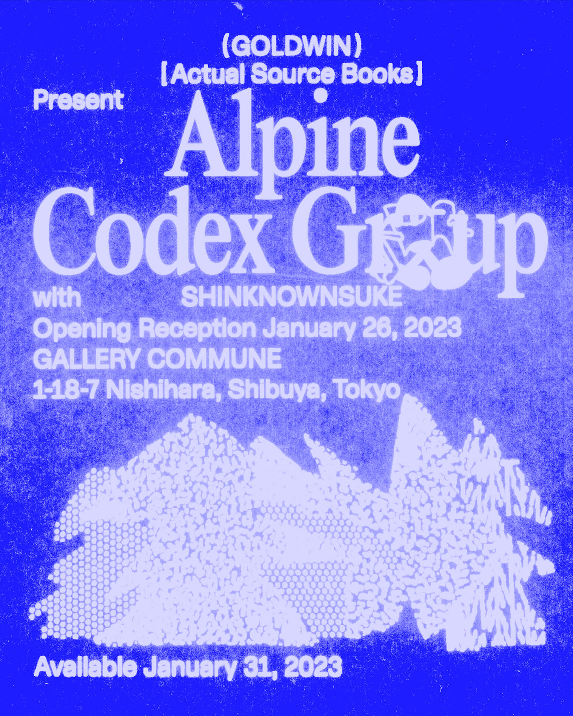 GoldwinとActual Sourceによるカプセルコレクション「Alpine Codex Group」発売｜幡ヶ谷・gallery communeでポップアップイベント開催 lifefashion230123-goldwin-actualsource6