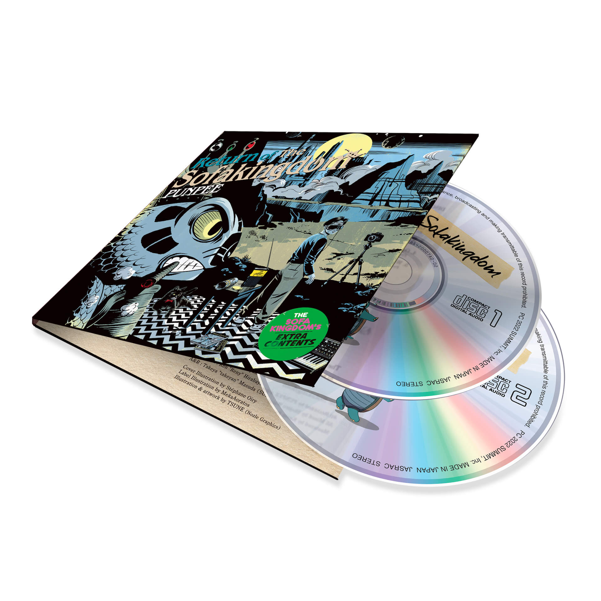 PUNPEE、『The Sofakingdom』『Return of The Sofakingdom』2CDが見開きジャケットの豪華仕様でリリース music230201-punpee-3