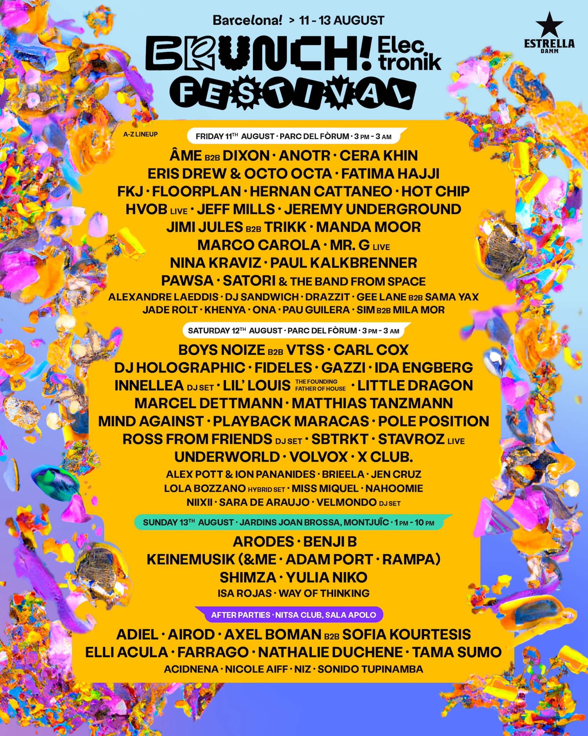 スペインで10周年を迎えるフェス＜Brunch! Electronik Festival＞が8月11日・12日・13日に開催｜バルセロナ市内の3つの有名スポットを会場に、世界中からトップアーティストが出演 music230602_runch-electronik-festival-08