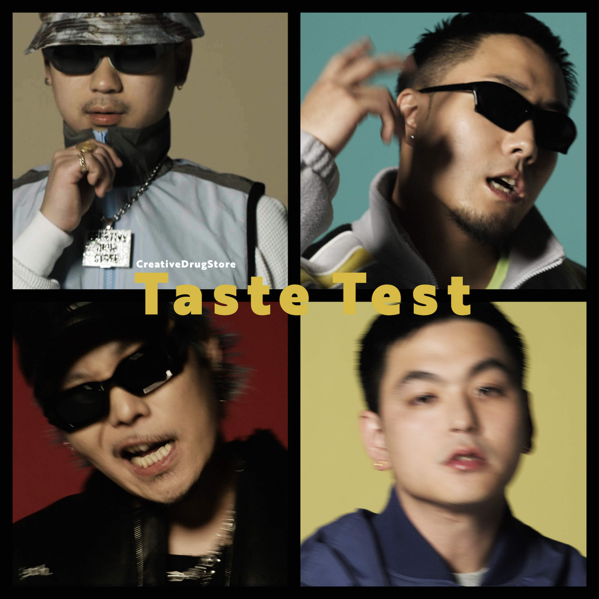 CreativeDrugStore、グループ初シングル「Taste Test」をリリース＆MV公開｜DJ MAYAKUがプロデュース、＜POP YOURS 2023＞でも披露された話題の一曲 music230613-creativedrugstore2