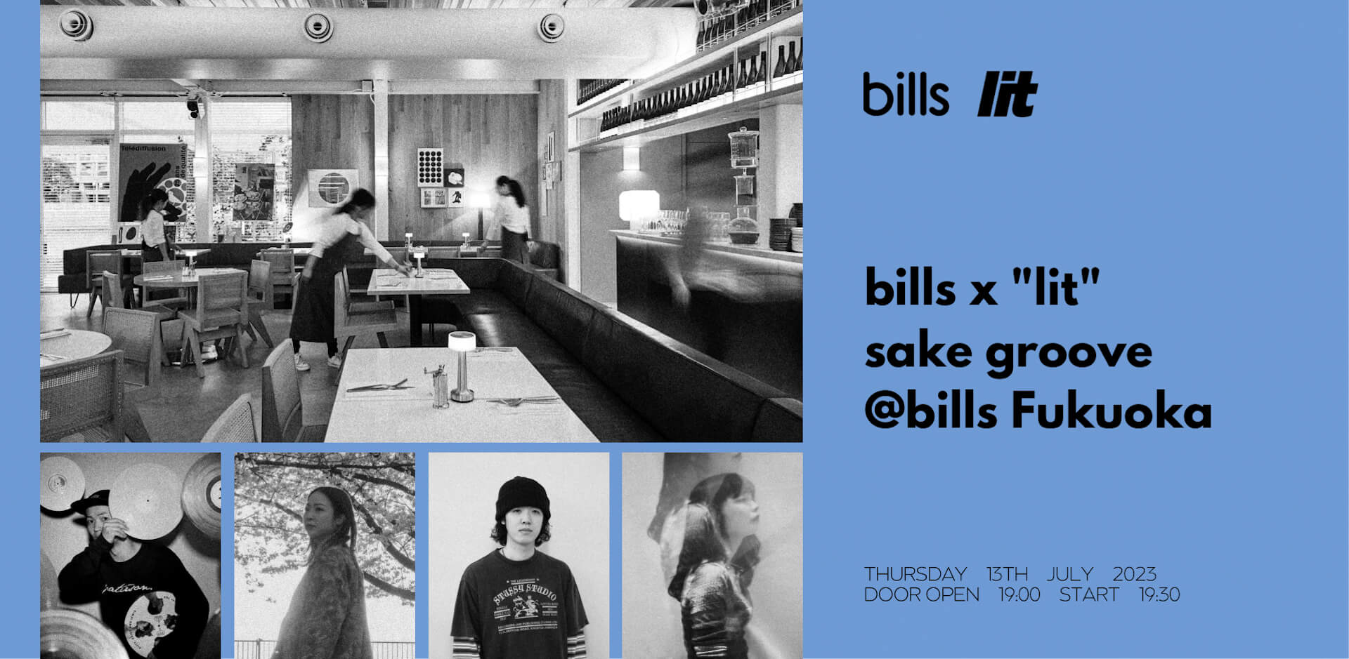 bills x lit sake groove @bills Fukuoka